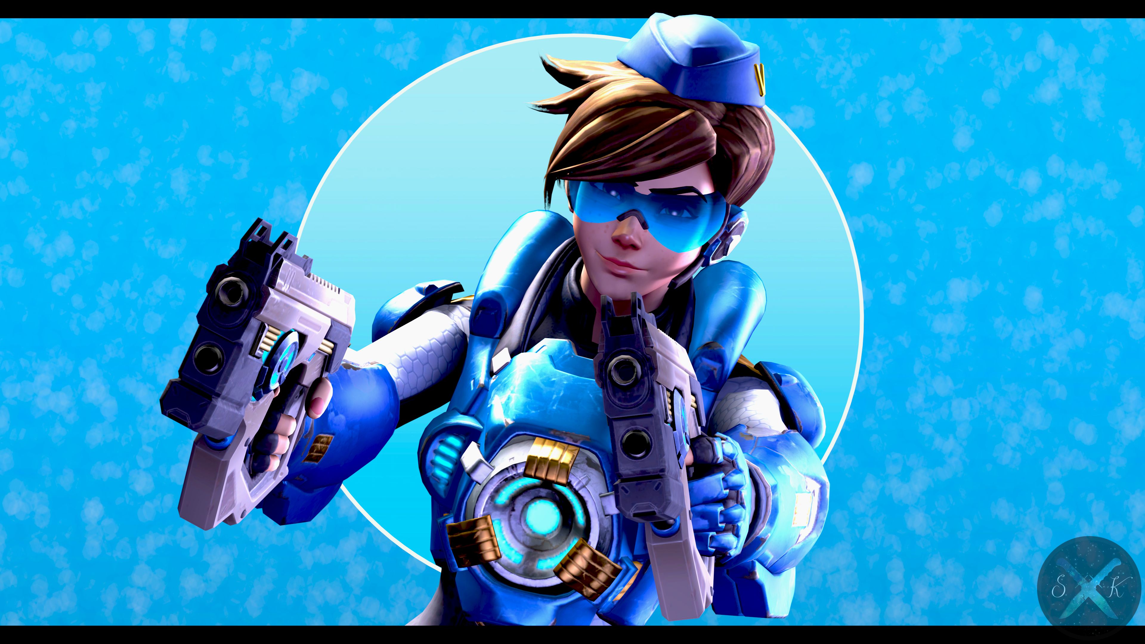 Скачати мобільні шпалери Відеогра, Надзор, Tracer (Overwatch) безкоштовно.