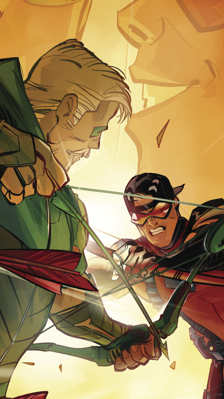 comics, green arrow, red arrow, arsenal (dc comics), speedy (dc comics)