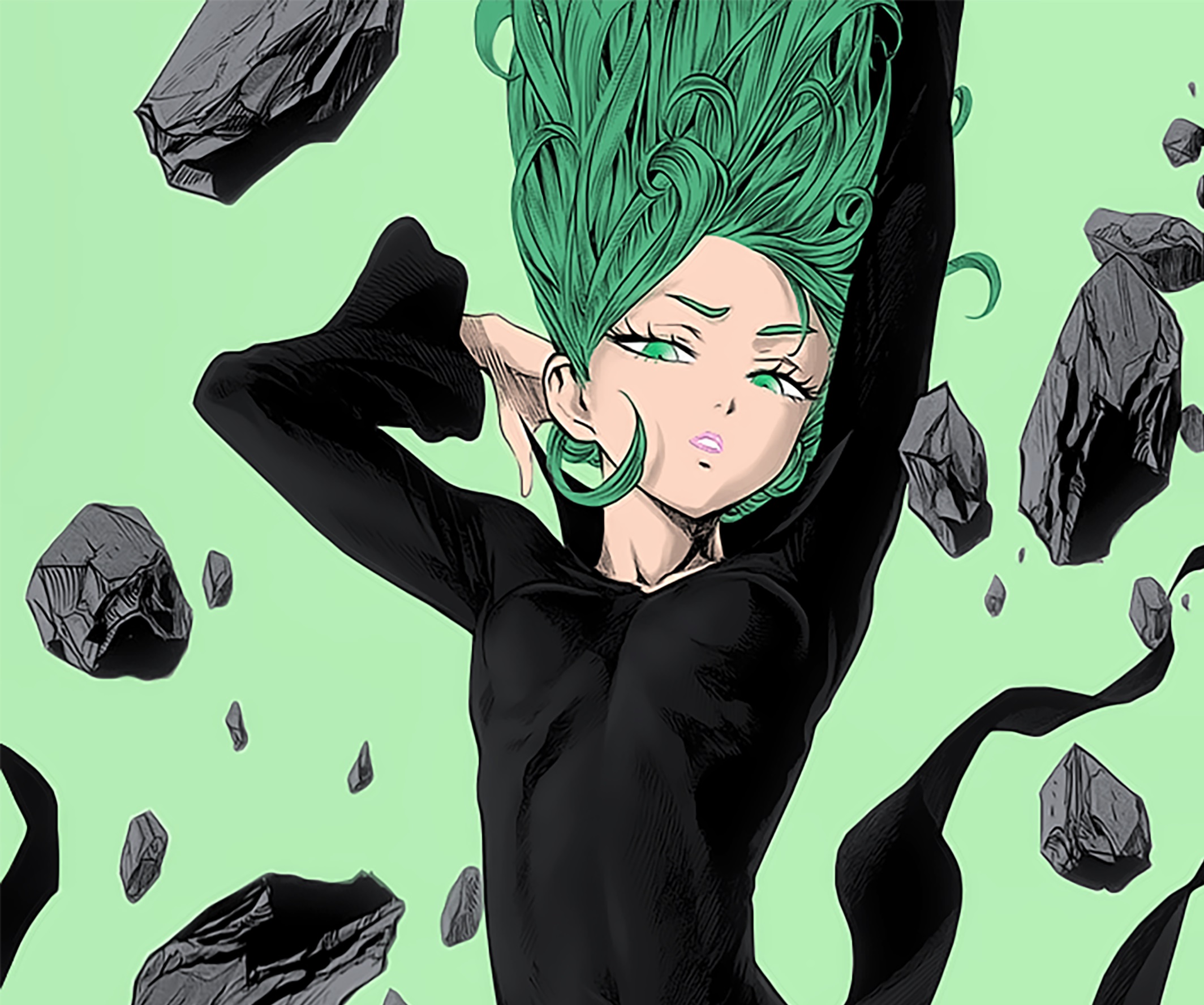 Download mobile wallpaper Anime, Green Hair, One Punch Man, Tatsumaki (One Punch Man), One Punch Man Season 2 for free.