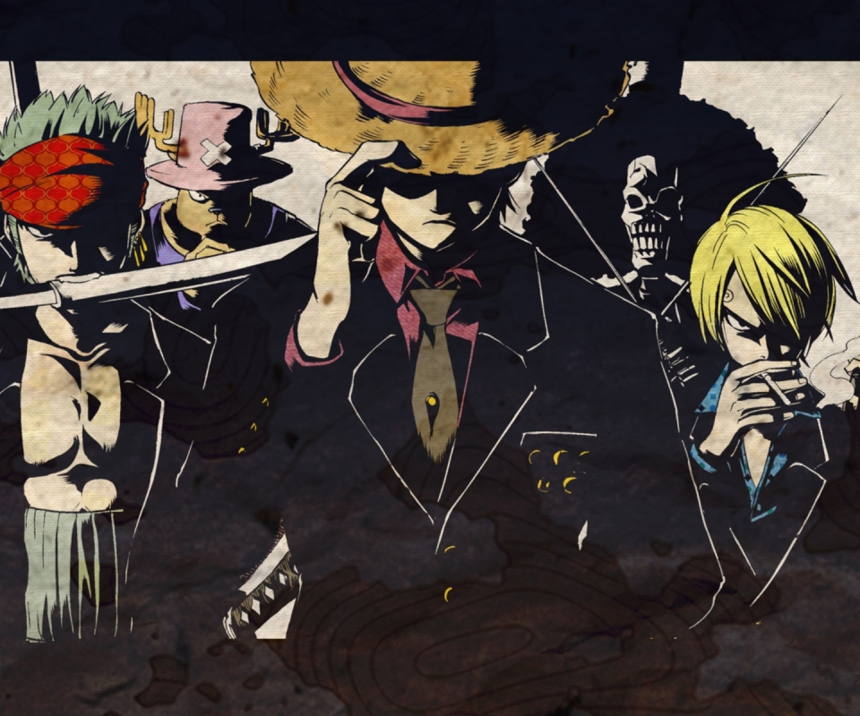 Baixar papel de parede para celular de Anime, One Piece, Tony Tony Chopper, Usopp (One Piece), Roronoa Zoro, Monkey D Luffy, Sanji (One Piece), Brook (One Piece), Franky (One Piece) gratuito.