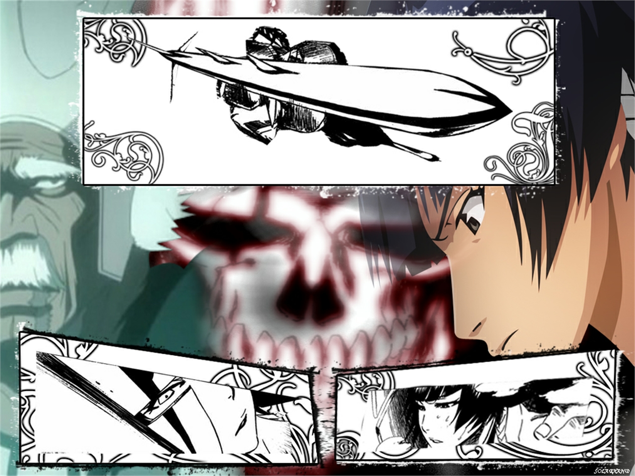 Download mobile wallpaper Anime, Bleach, Soifon (Bleach), Baraggan Louisenbairn for free.