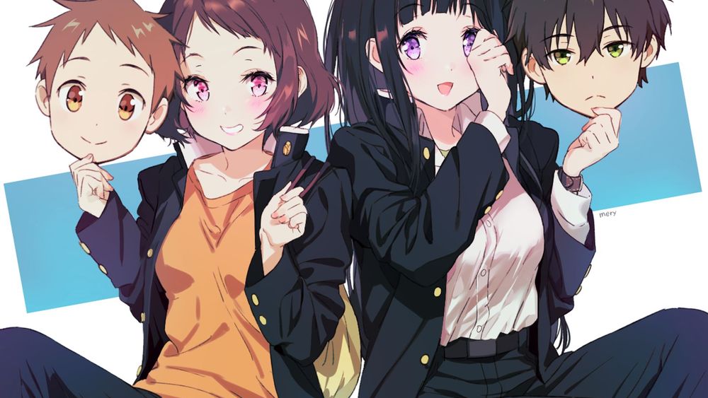 HDデスクトップ 壁紙: アニメ, 千反田える, 折木奉太郎, 井原まやか, 福部 聡, 氷菓ダウンロード無料画像 #938844