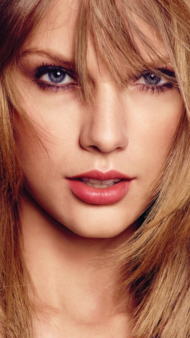 Download mobile wallpaper Music, Singer, Blonde, Face, Blue Eyes, American, Taylor Swift for free.