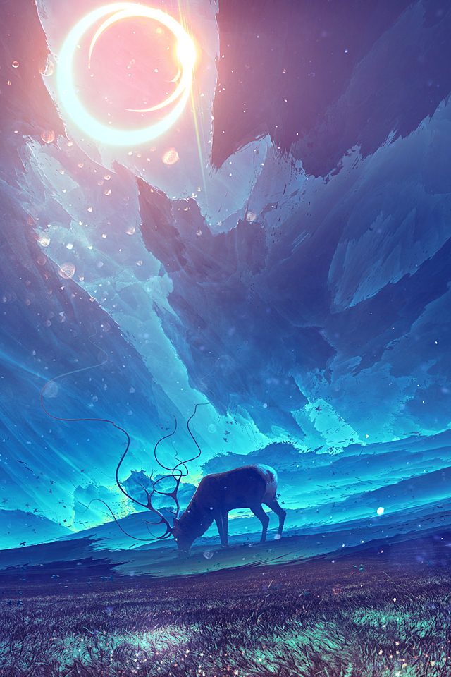 Download mobile wallpaper Fantasy, Deer, Fantasy Animals for free.