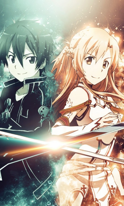 Descarga gratuita de fondo de pantalla para móvil de Sword Art Online, Animado, Asuna Yuuki, Kirito (Arte De Espada En Línea).