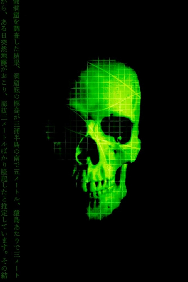 Download mobile wallpaper Dark, Skull for free.