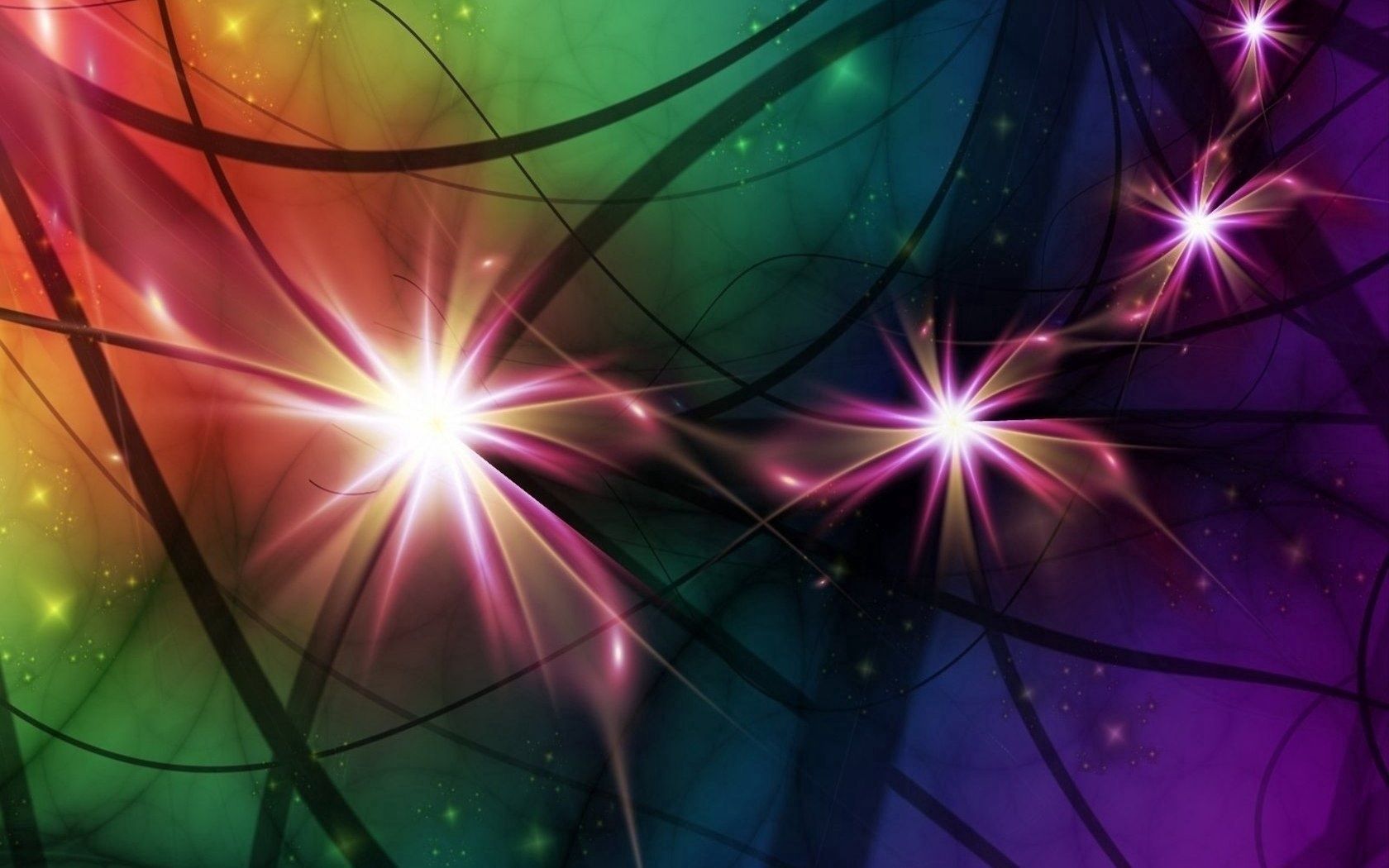 Download mobile wallpaper Shine, Motley, Brilliance, Light, Patterns, Multicolored, Abstract, Lines for free.