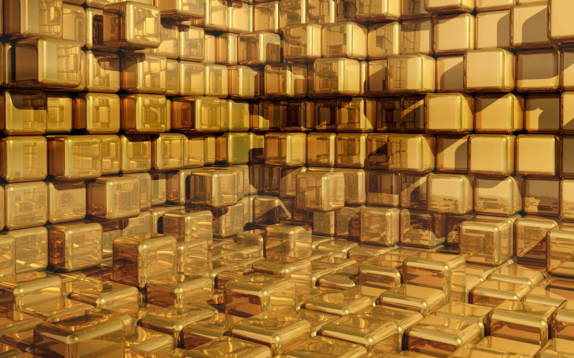 Download mobile wallpaper Gold, 3D Art, 3D, Cube, Cgi, Artistic for free.
