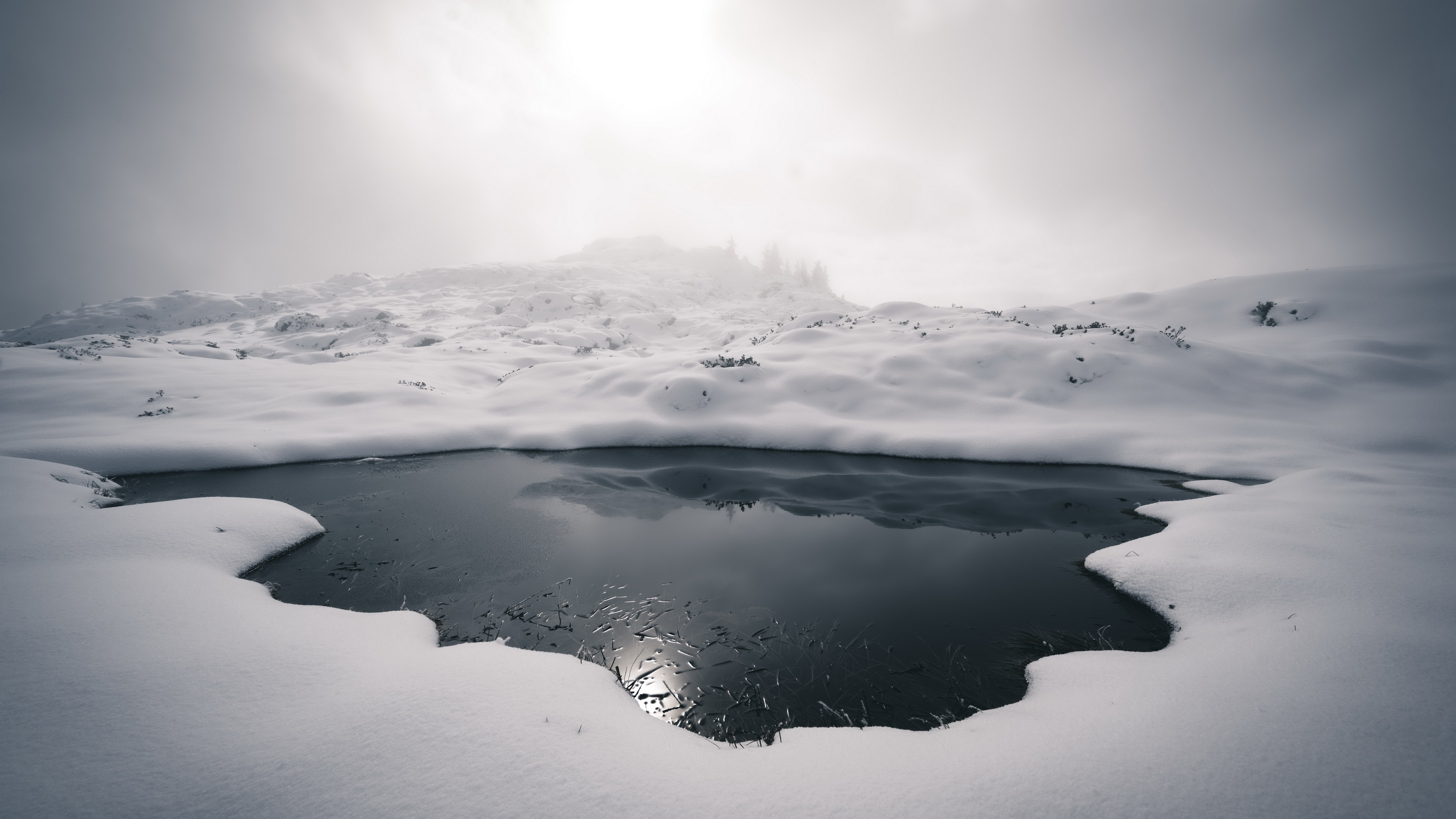 PCデスクトップに冬, 氷, 霧, 地球画像を無料でダウンロード