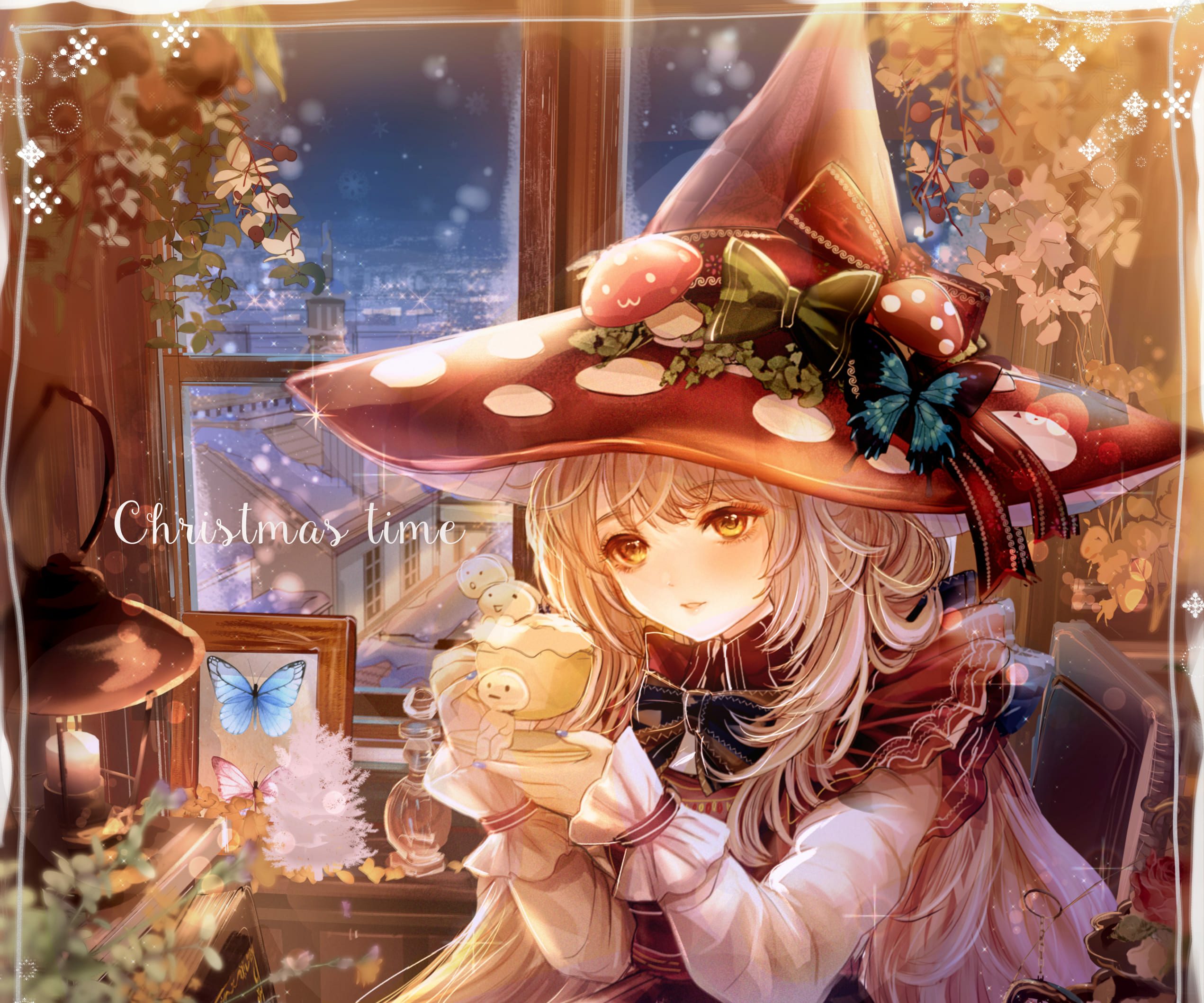 Free download wallpaper Anime, Girl, Witch Hat on your PC desktop