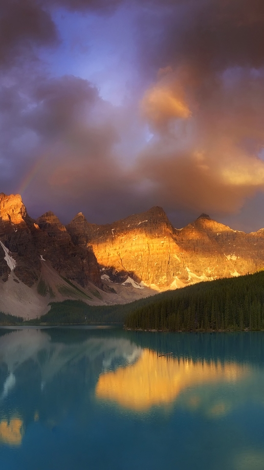 Téléchargez des papiers peints mobile Montagne, Lac, Canada, Forêt, Des Lacs, La Nature, Terre/nature gratuitement.