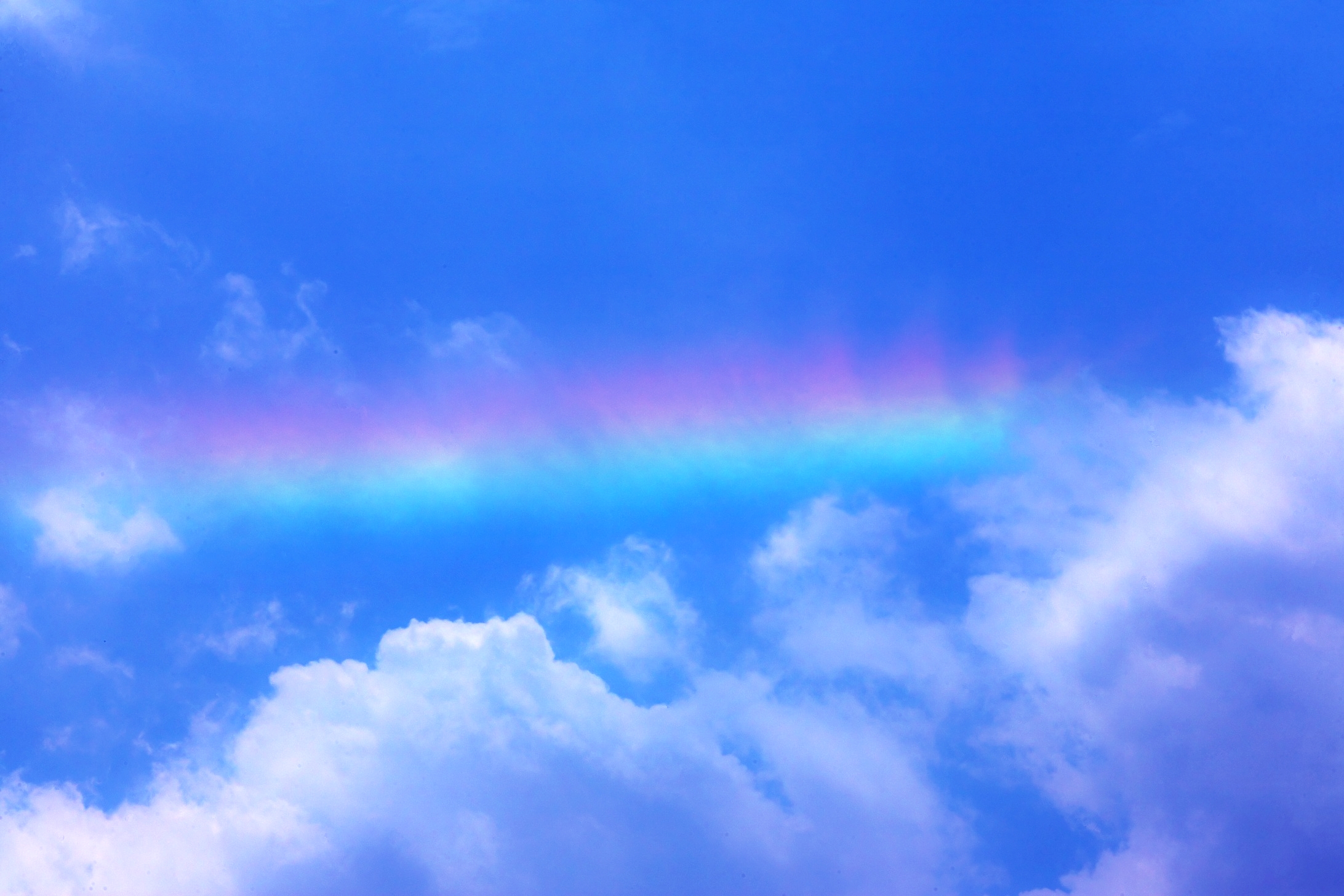 Download mobile wallpaper Sky, Rainbow, Earth, Cloud for free.