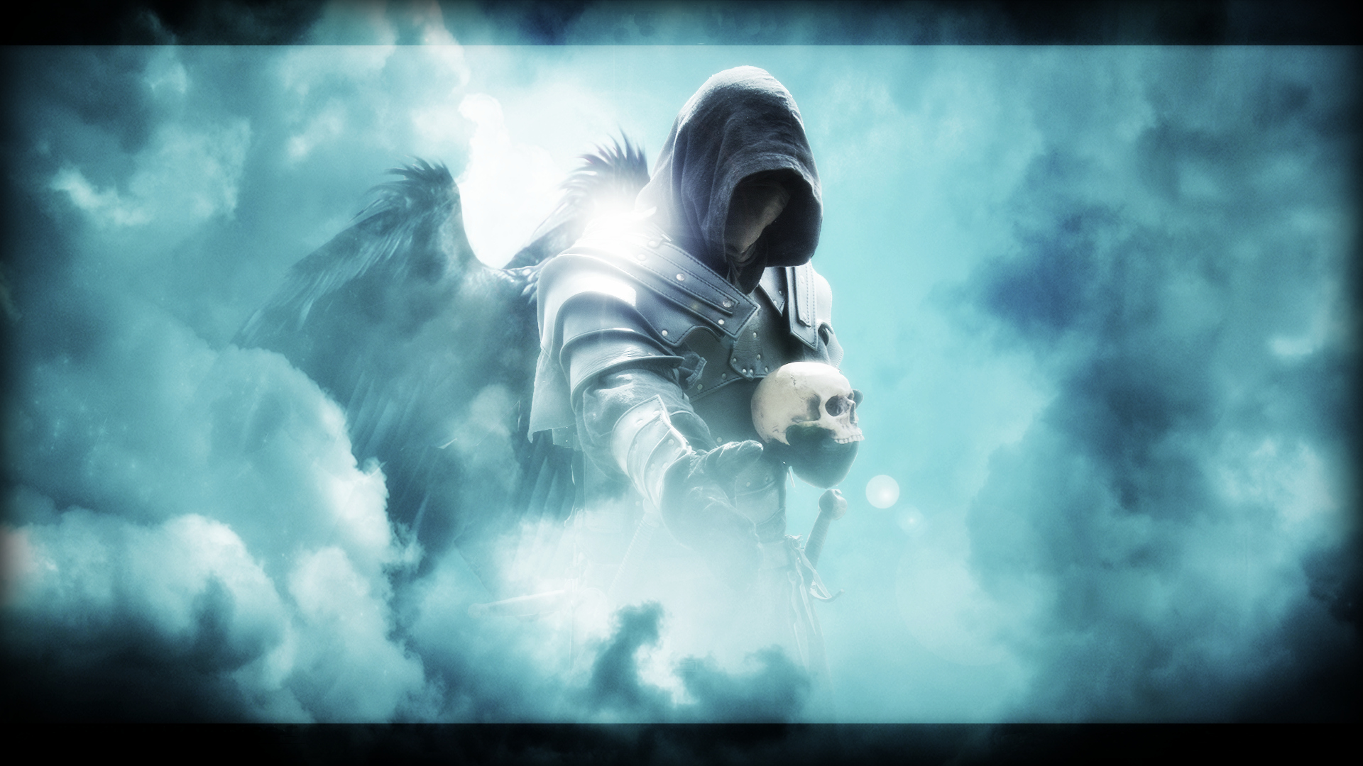 hood, assassin's creed, video game, angel, death, ezio (assassin's creed)