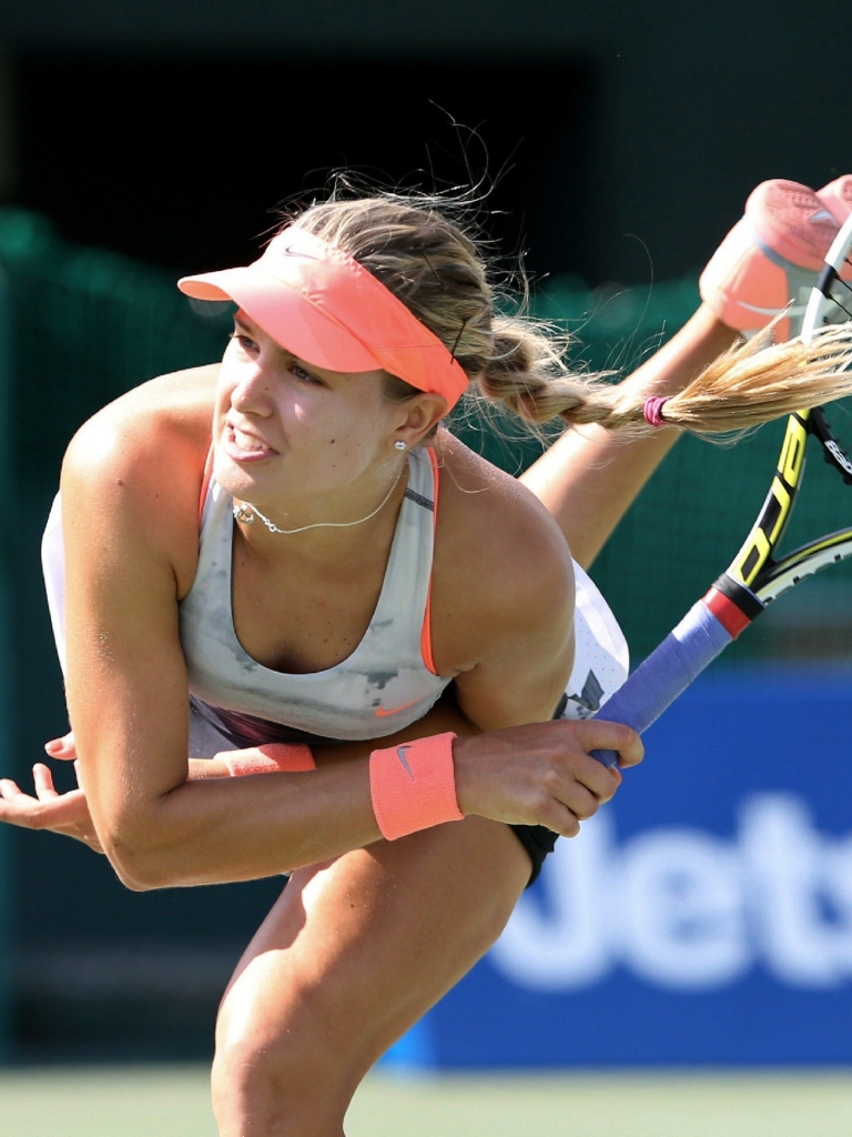 Handy-Wallpaper Sport, Tennis, Eugenie Bouchard kostenlos herunterladen.