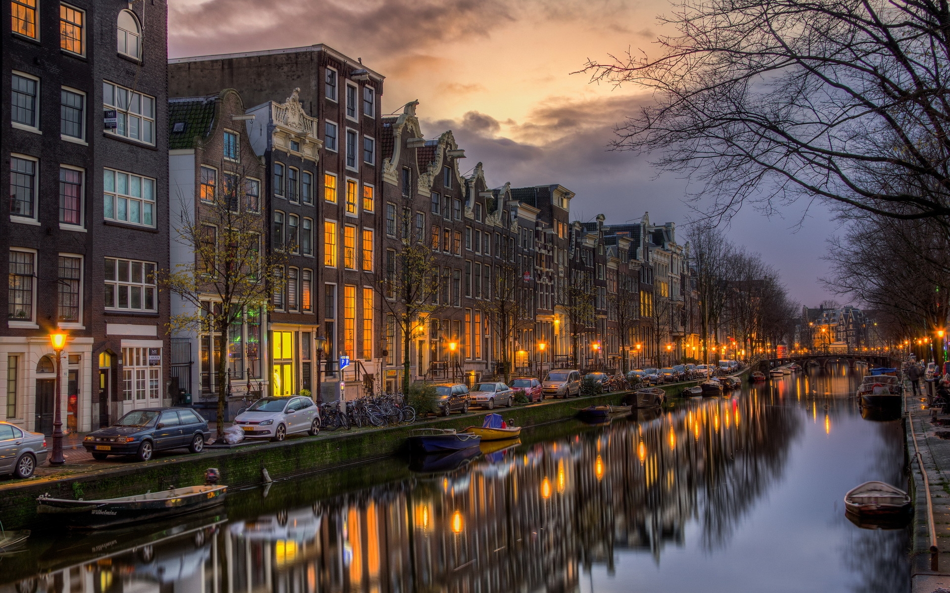 amsterdam, man made, night, cities