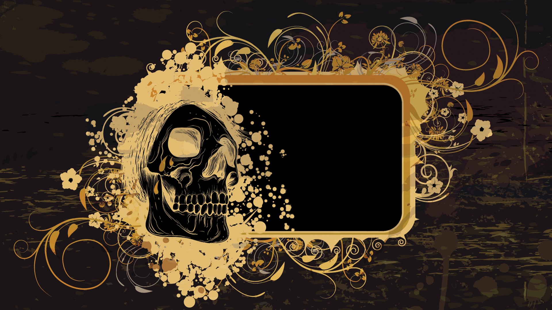 Descarga gratuita de fondo de pantalla para móvil de Oro, Oscuro, Marrón, Cráneos.