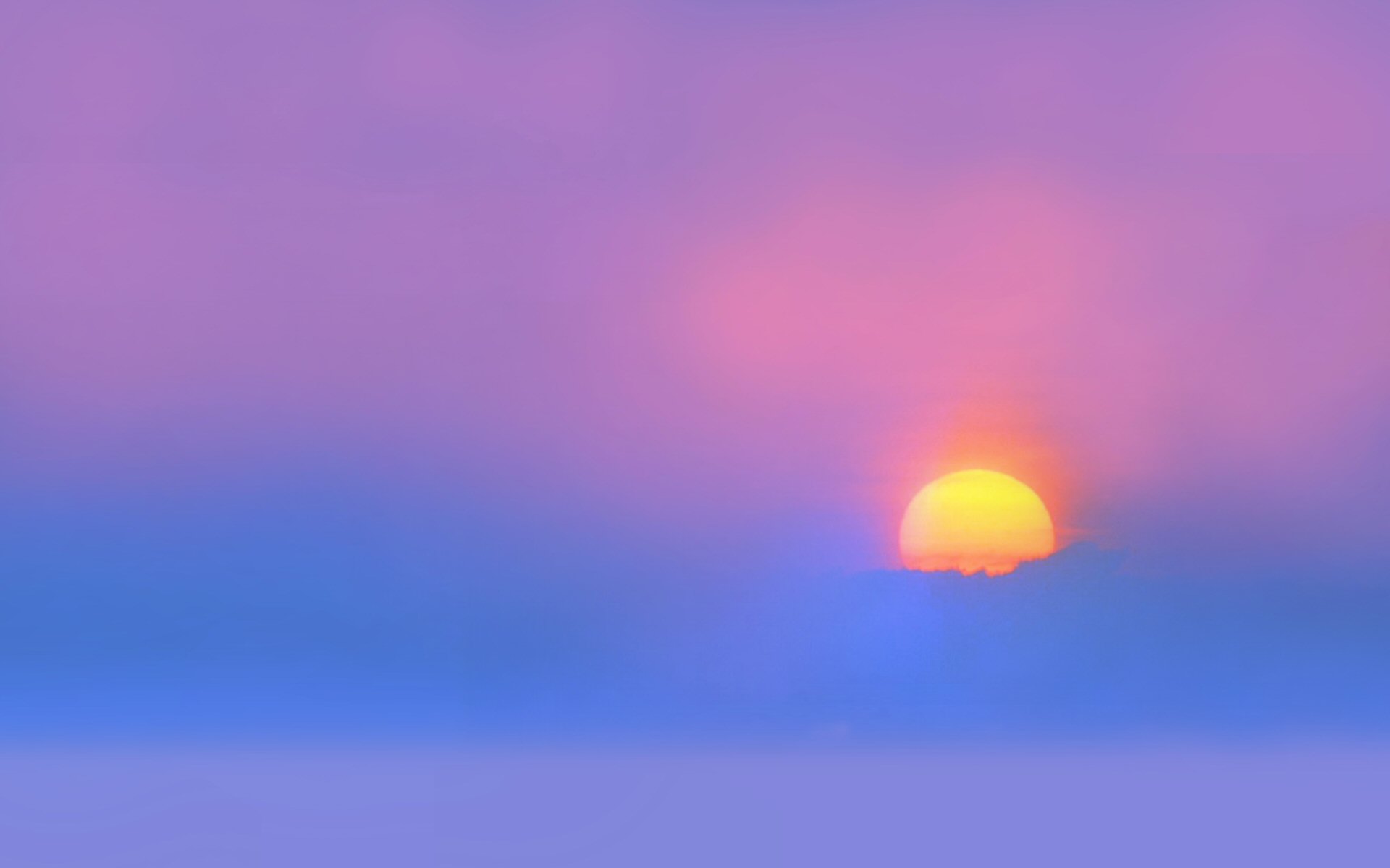 Download mobile wallpaper Sunset, Sky, Horizon, Fog, Sunrise, Earth, Pastel, Scenic for free.