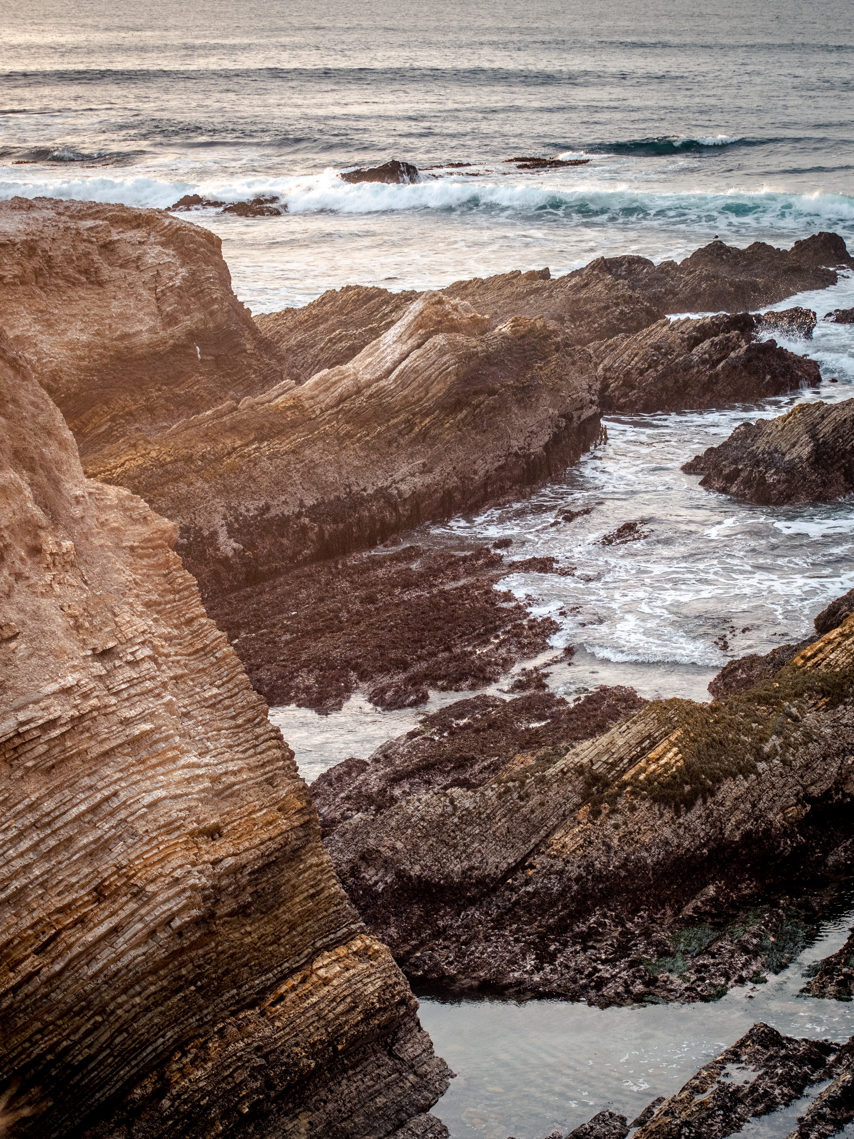 無料モバイル壁紙自然, 水, 岩, 波, 海をダウンロードします。