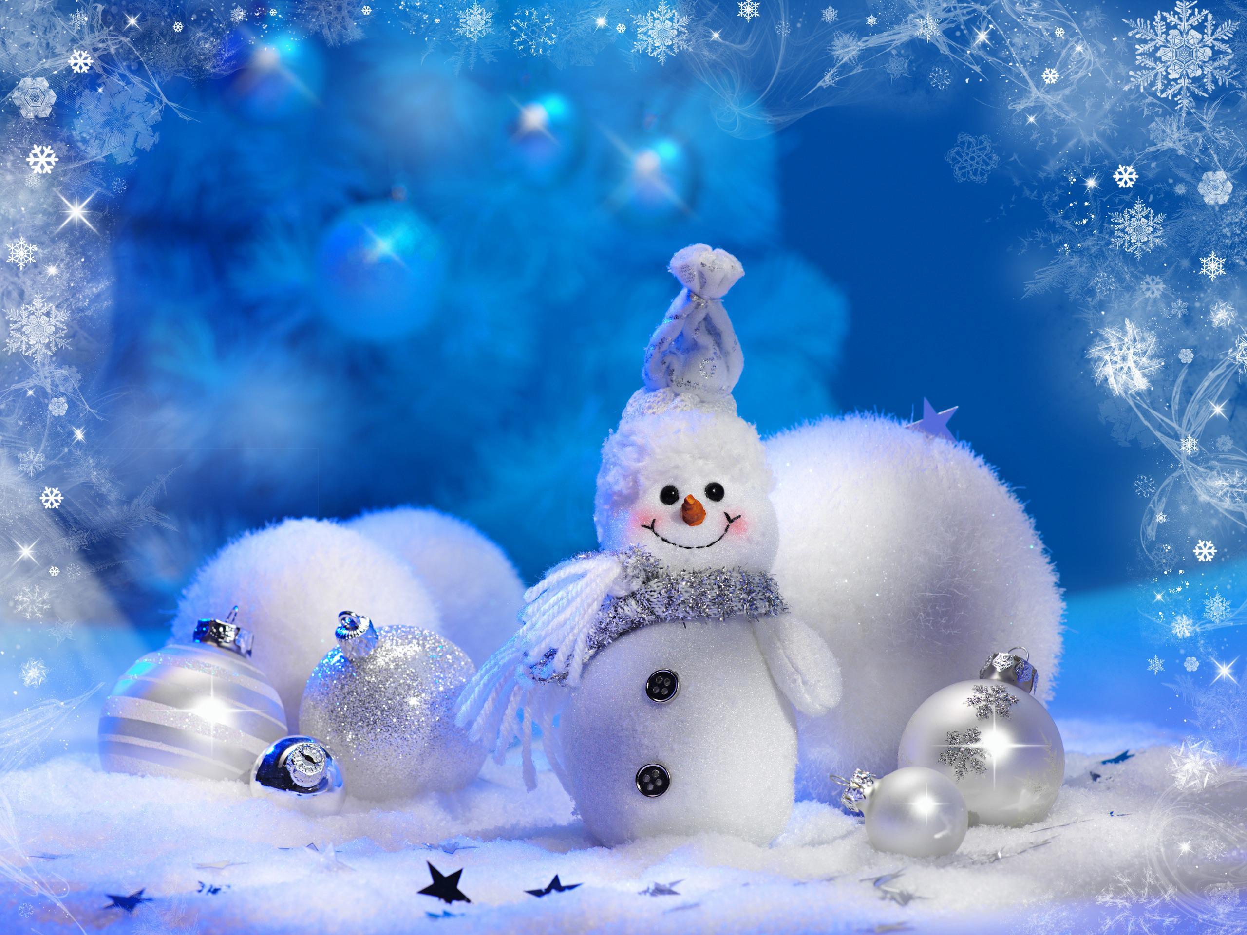 14075 скачать картинку зима, снеговики, новый год (new year), праздники, рождество (christmas xmas), синие - обои и заставки бесплатно