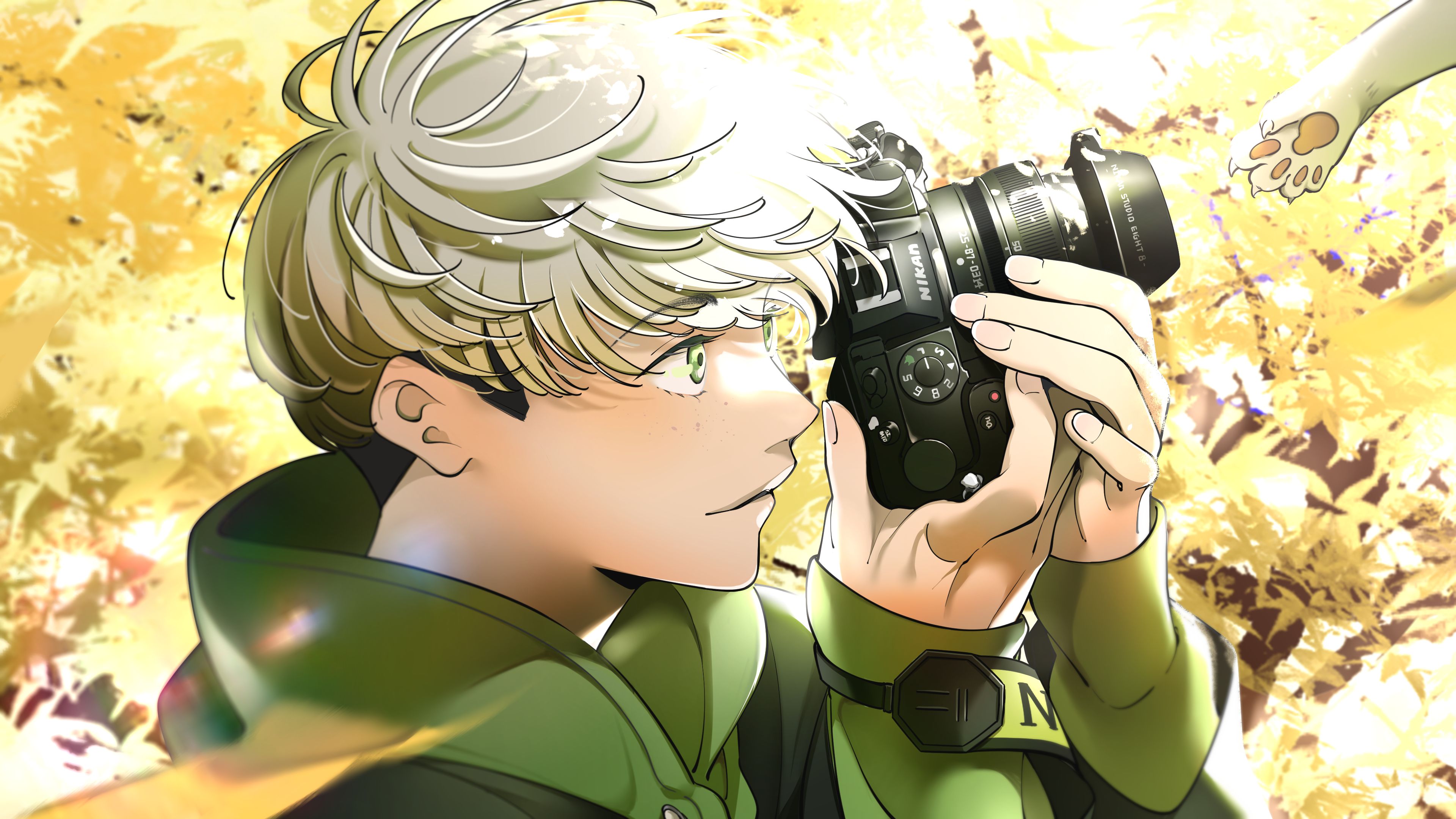 Download mobile wallpaper Anime, Camera, Boy for free.