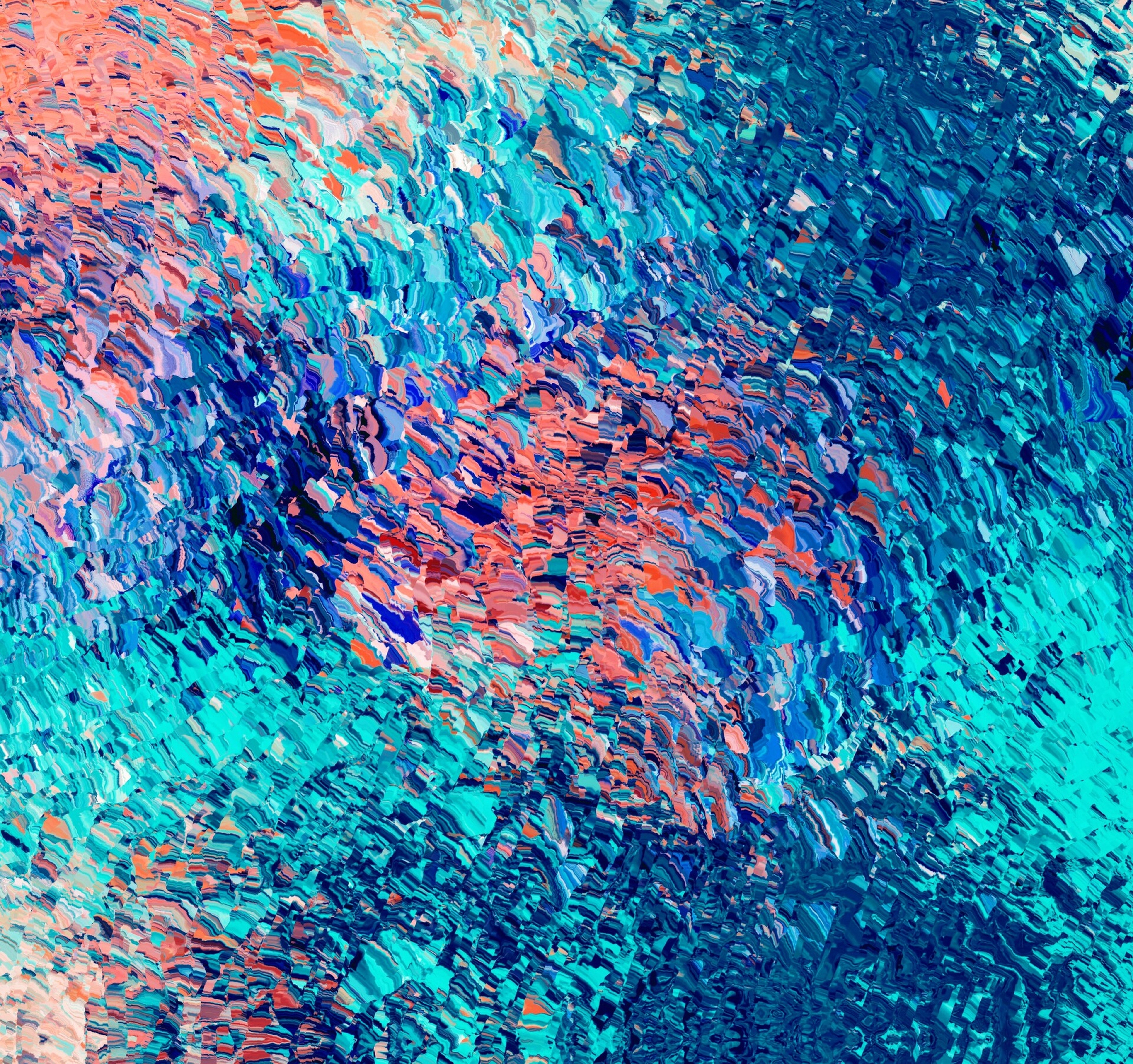 Download mobile wallpaper Motley, Smooth, Spots, Stains, Multicolored, Blur, Mosaic, Abstract for free.