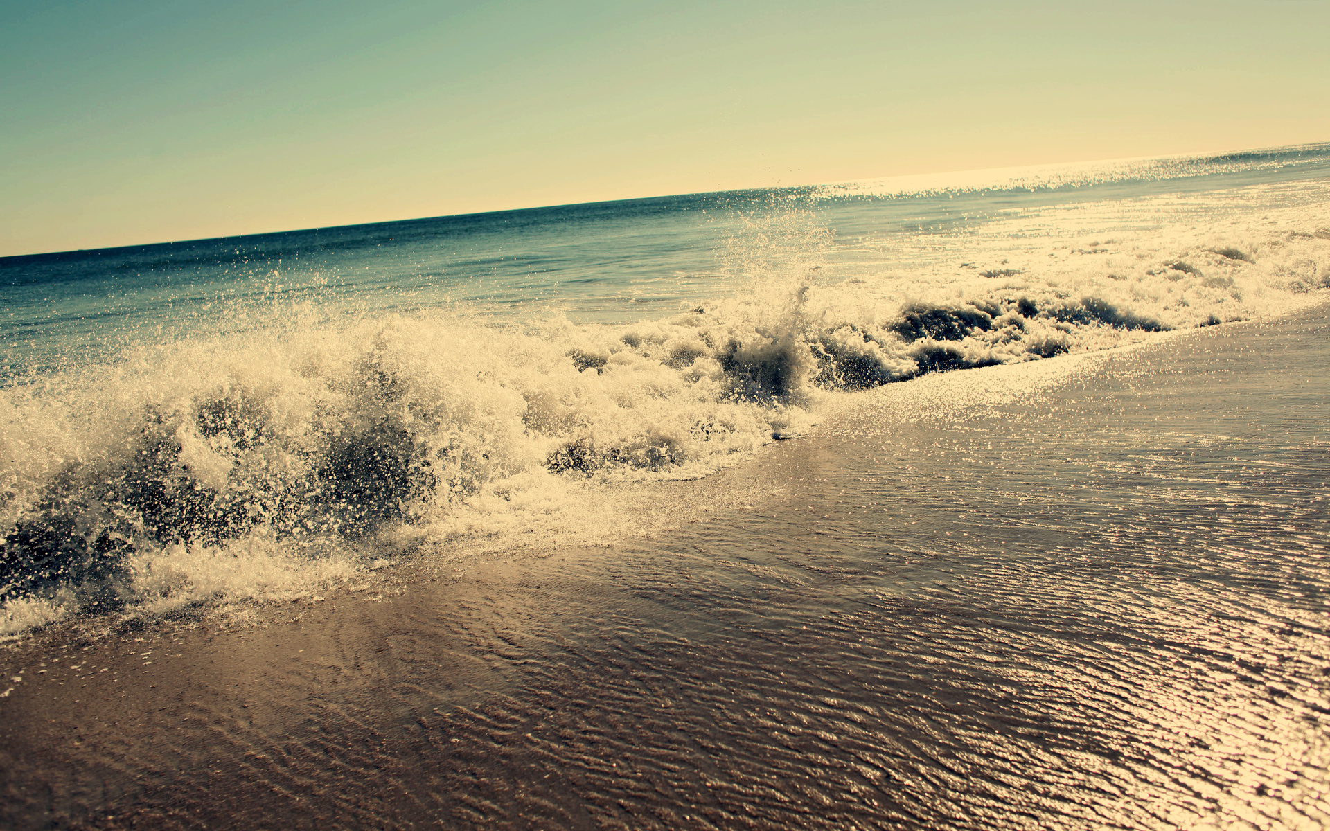 Скачать картинку Море, Пляж, Океан, Волна, Живопись, Земля/природа в телефон бесплатно.