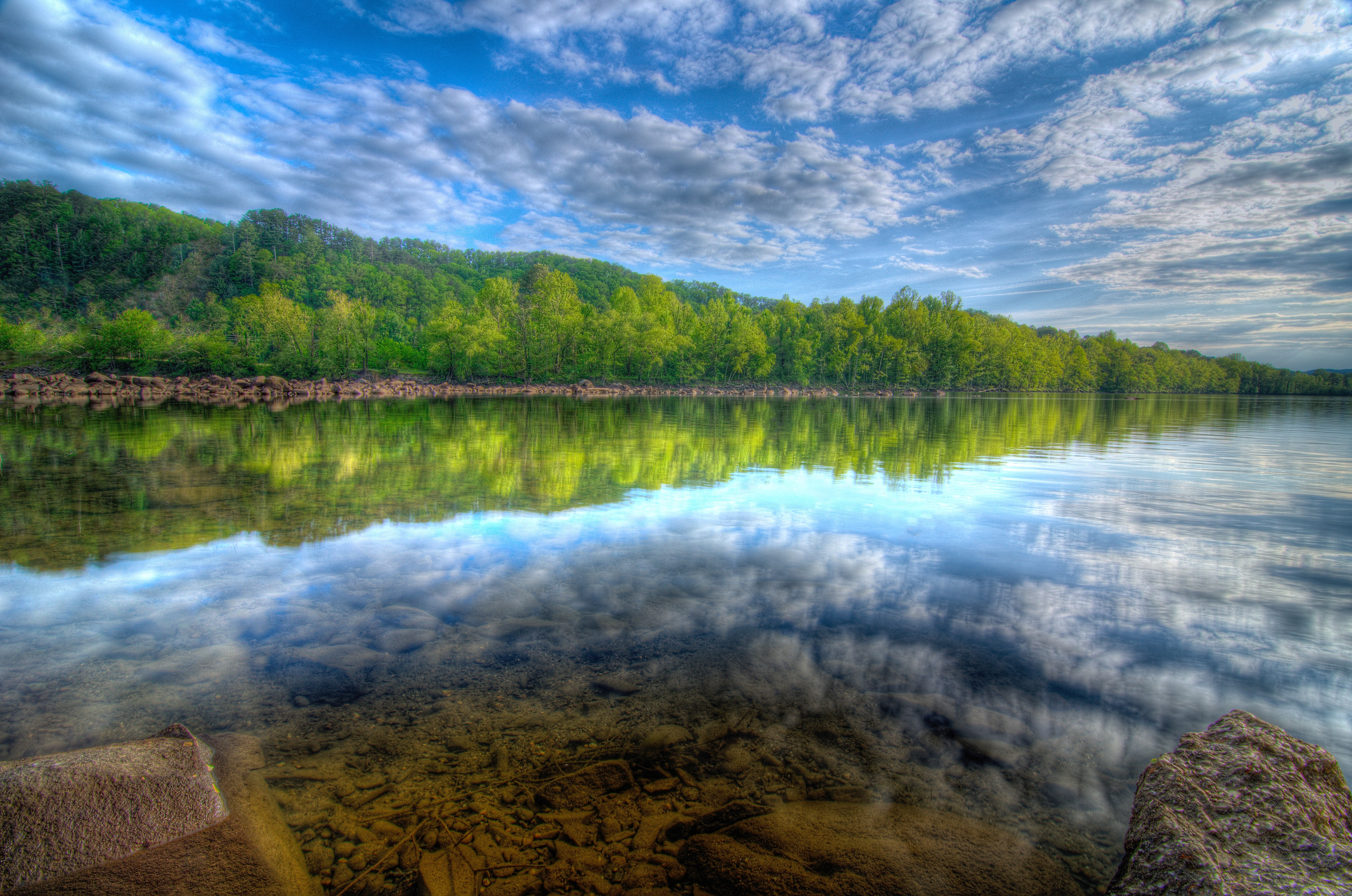 Free download wallpaper Lake, Forest, Nature, Landscape on your PC desktop