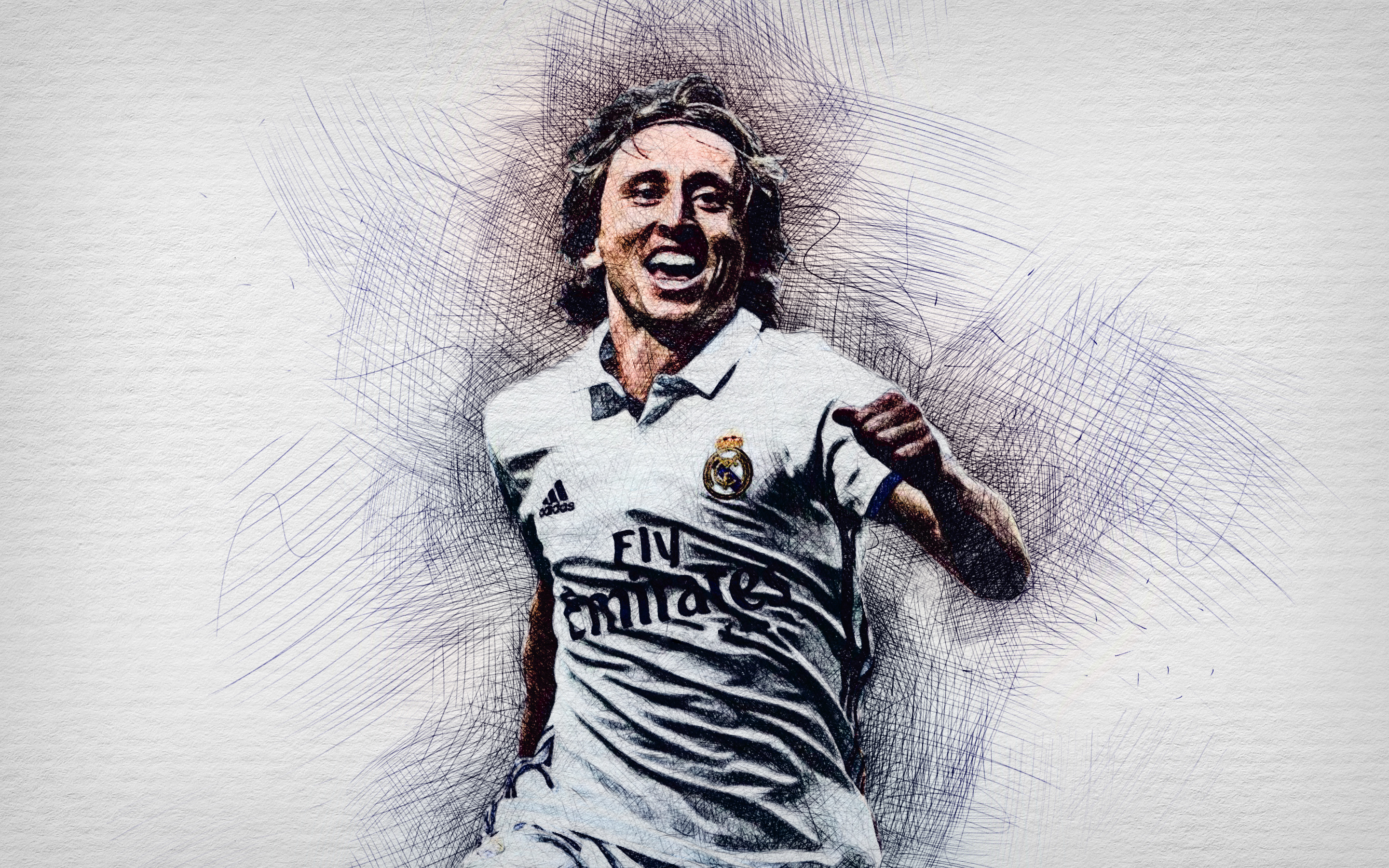 Descarga gratis la imagen Fútbol, Deporte, Real Madrid C F, Croata, Luka Modric en el escritorio de tu PC
