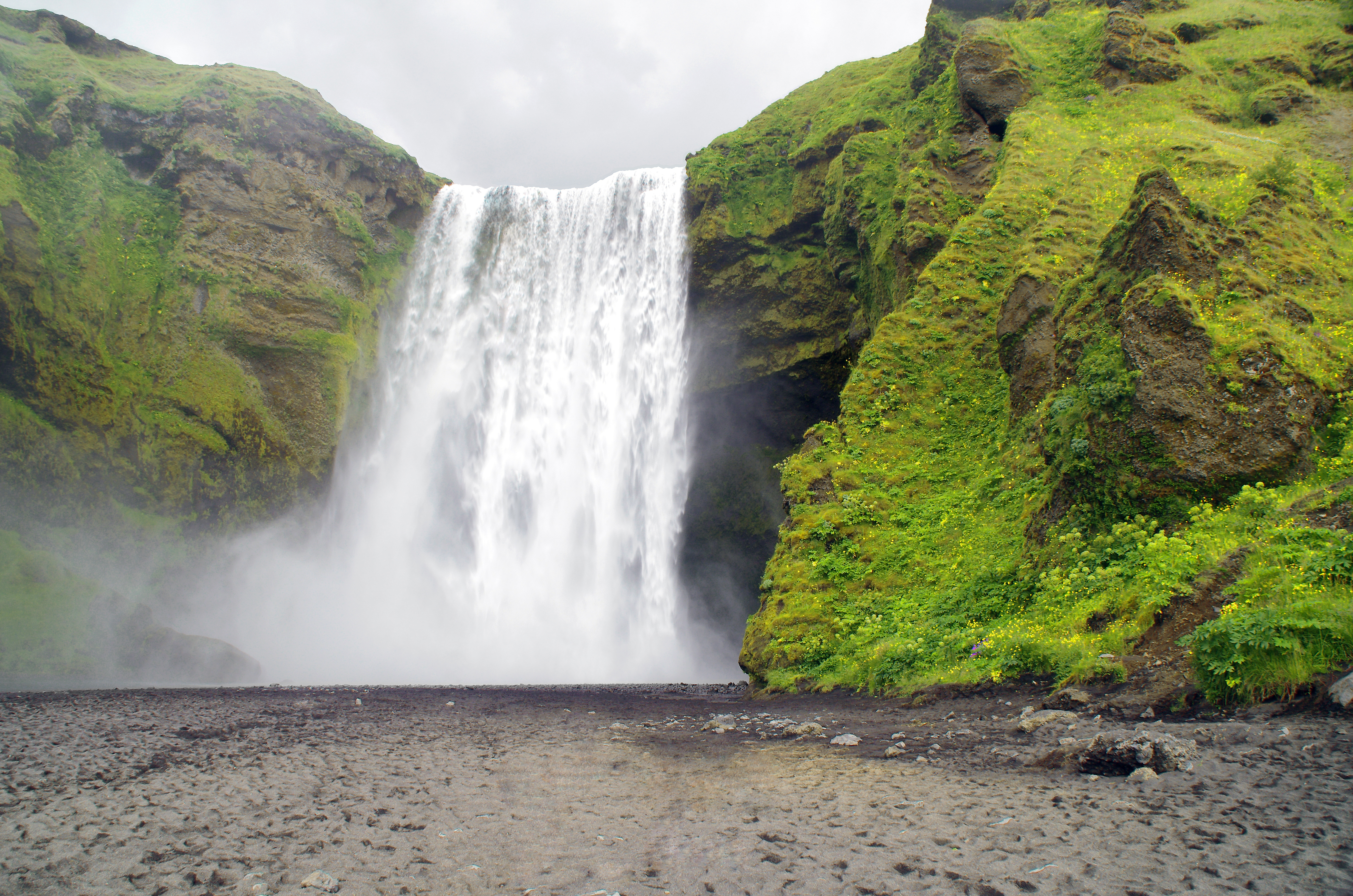1523352 скачать обои земля/природа, скоугафосс, исландия, водопад, водопады - заставки и картинки бесплатно
