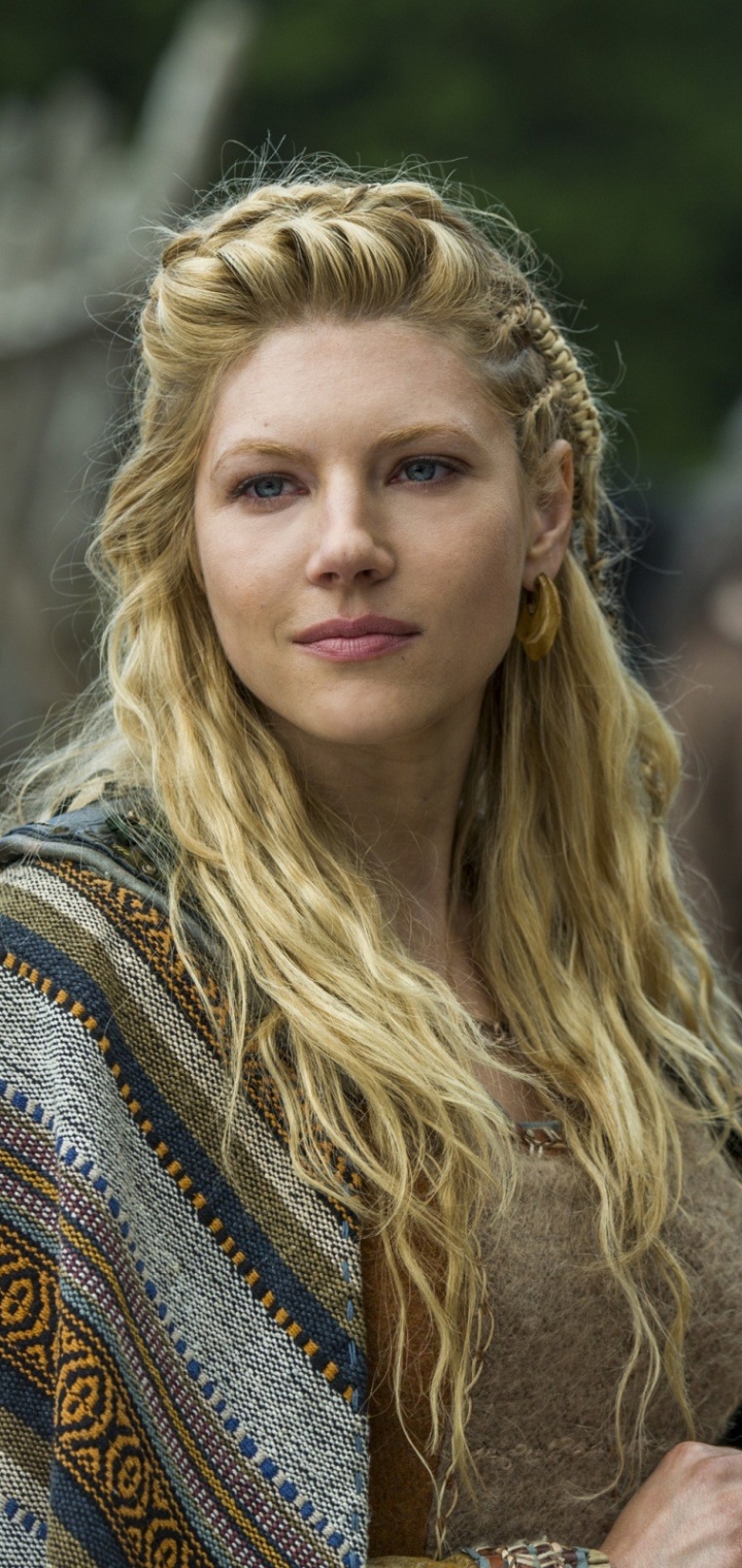 Handy-Wallpaper Blond, Blondinen, Fernsehserien, Vikings, Katheryn Winnick, Lagertha (Wikinger) kostenlos herunterladen.