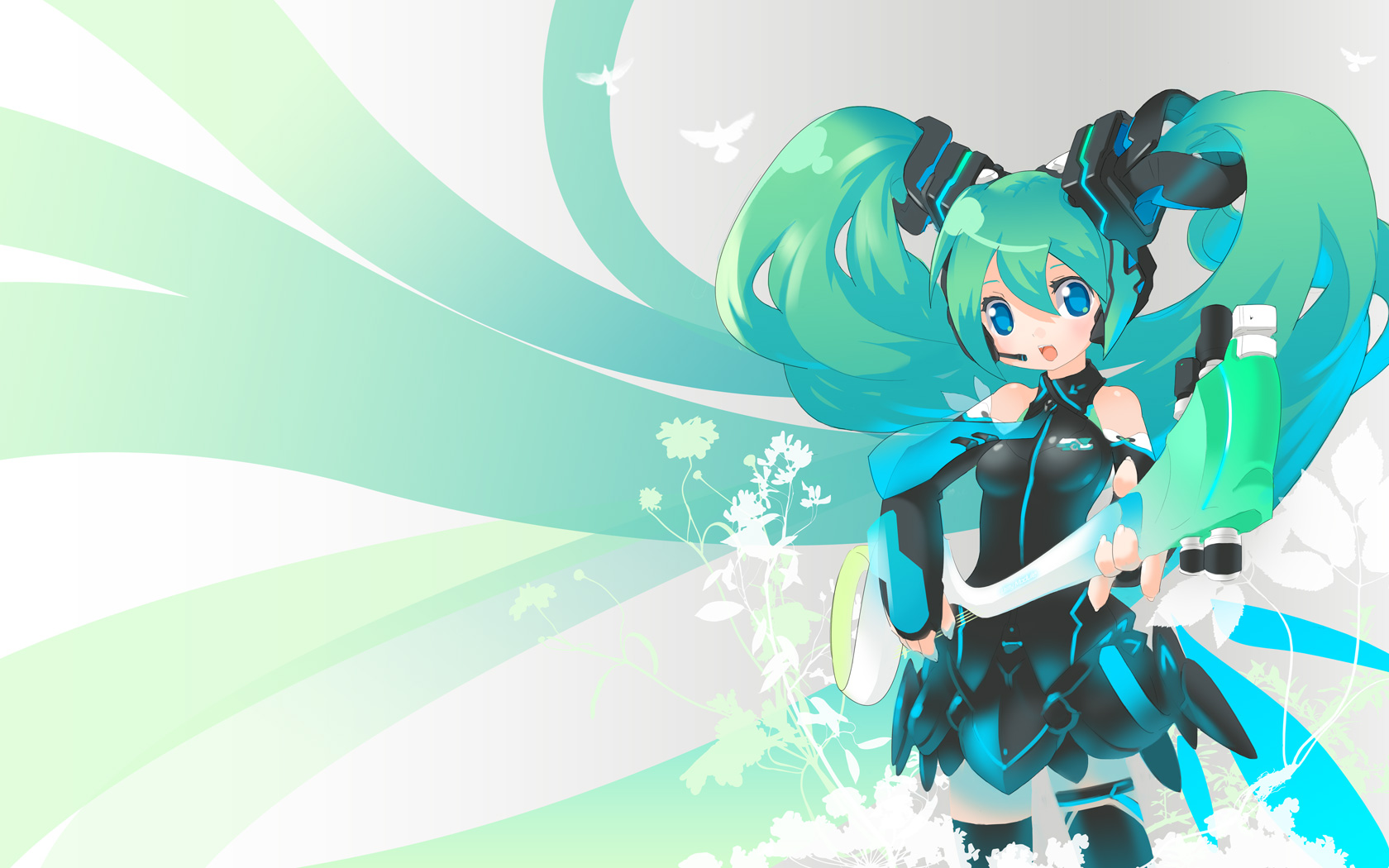 Free download wallpaper Anime, Guitar, Vocaloid, Cute, Hatsune Miku on your PC desktop
