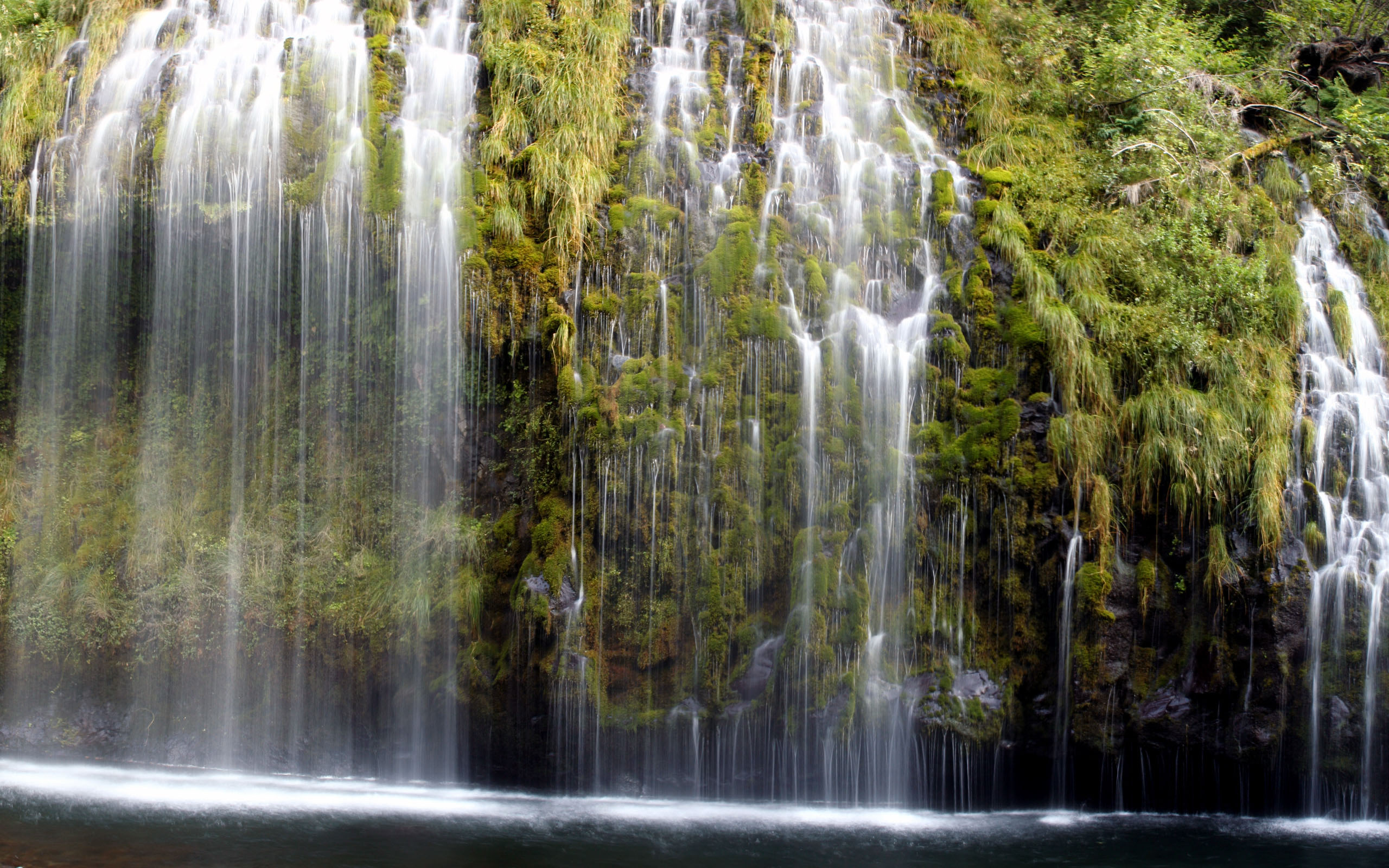 Download mobile wallpaper Mossbrae Falls, Waterfalls, Earth for free.