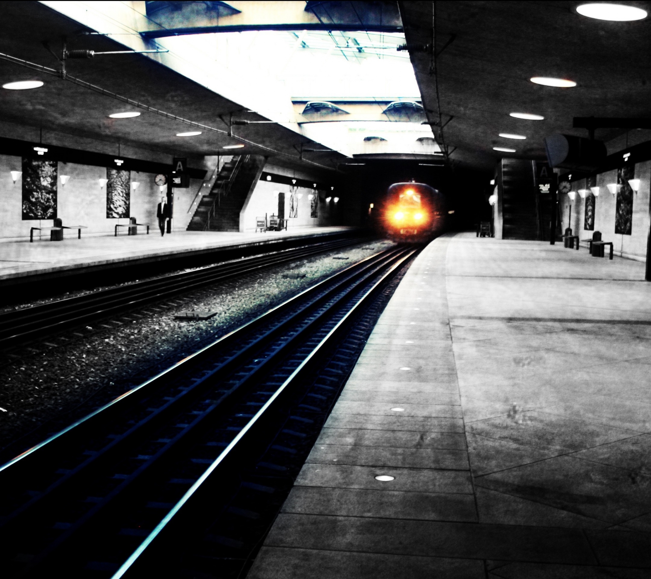 Download mobile wallpaper Subway, Man Made for free.