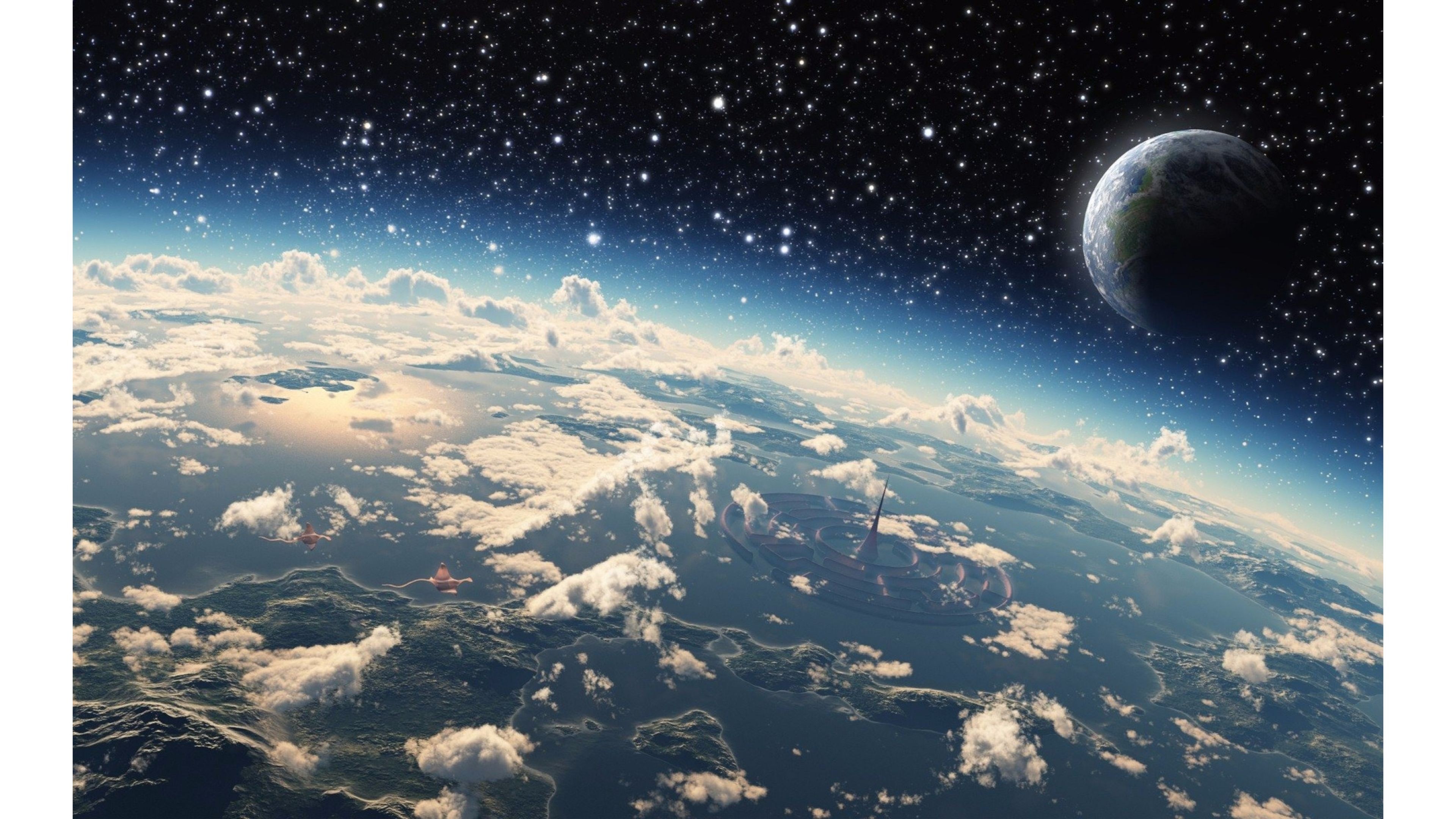 Free download wallpaper Landscape, Sci Fi on your PC desktop