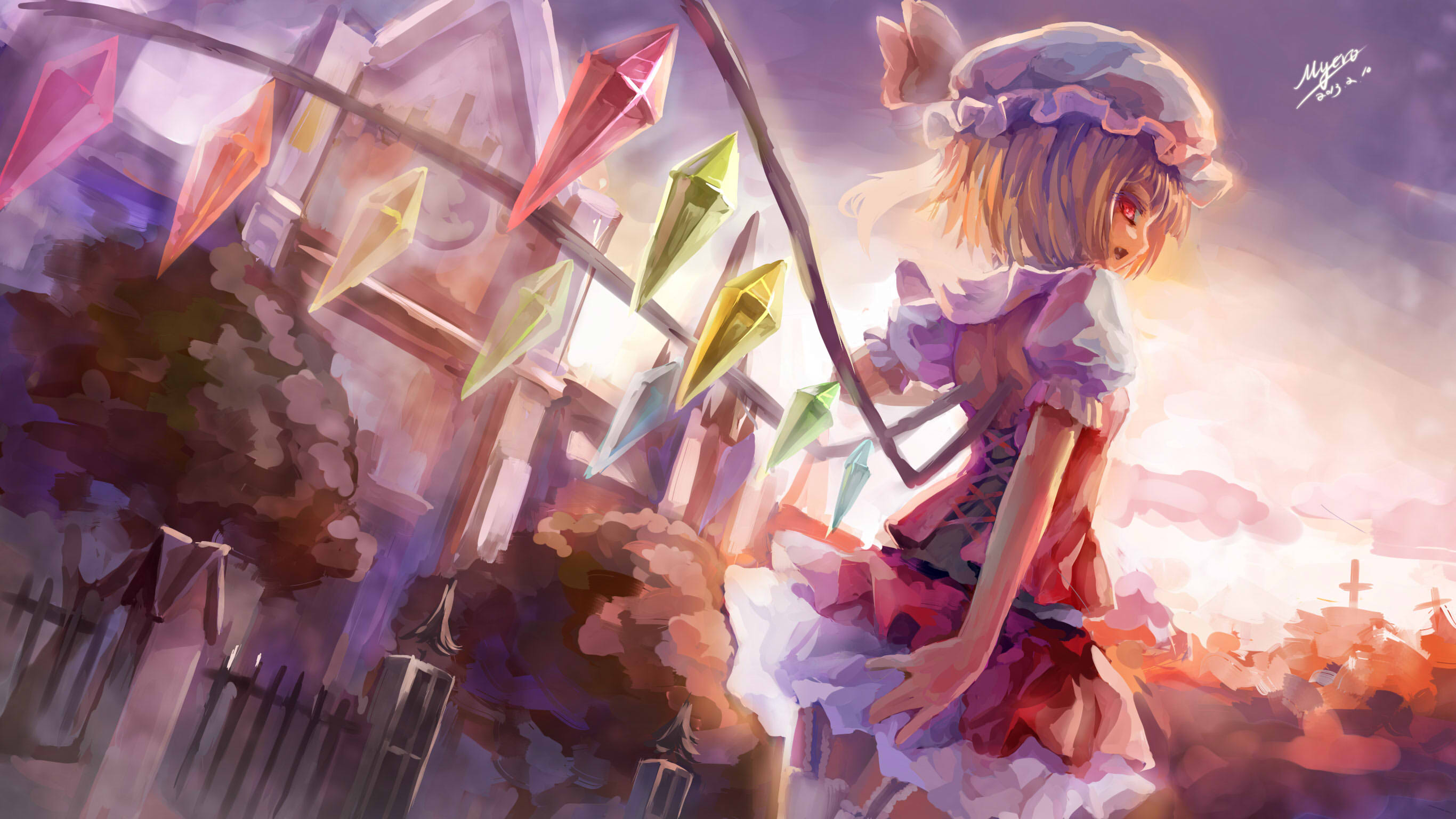 Téléchargez gratuitement l'image Flandre Écarlate, Touhou, Animé sur le bureau de votre PC