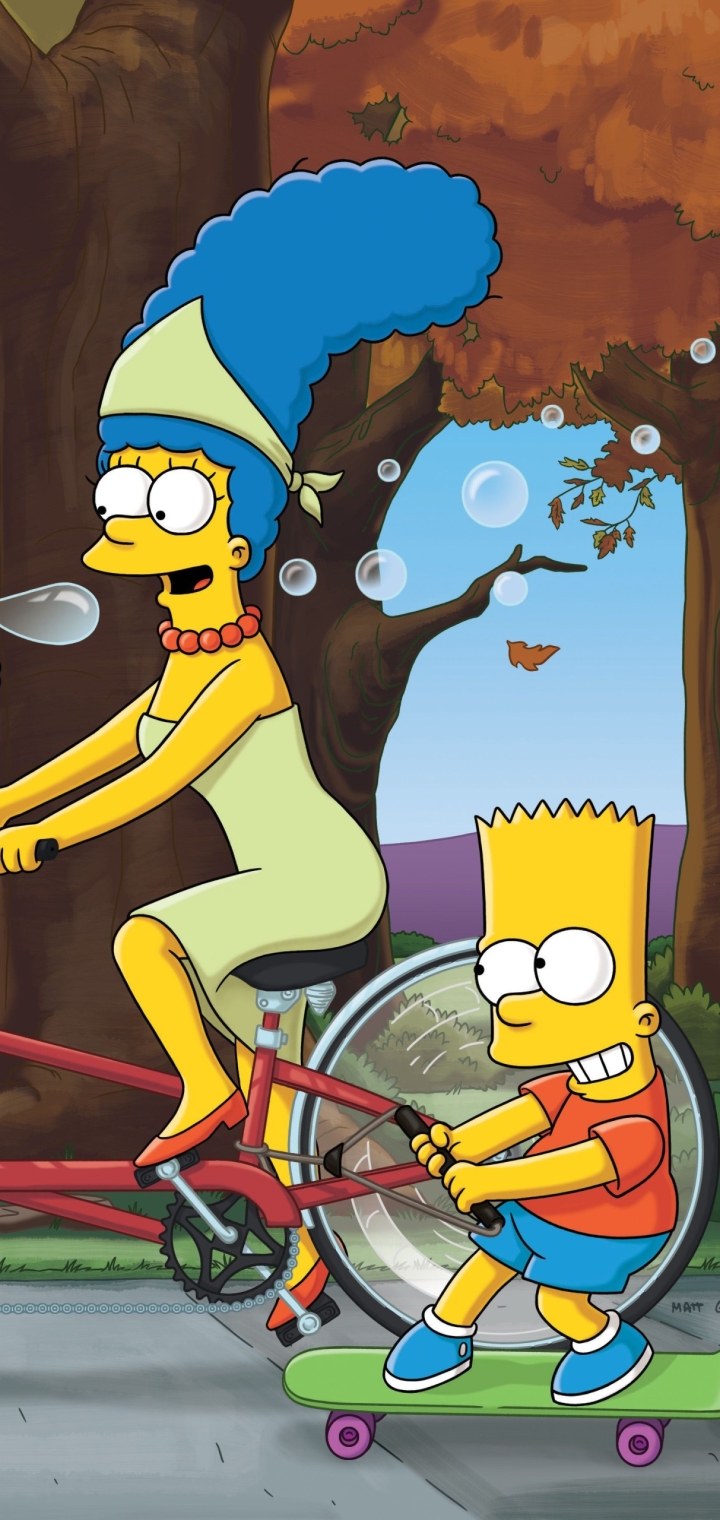 Descarga gratuita de fondo de pantalla para móvil de Series De Televisión, Bart Simpson, Los Simpsons, Marge Simpson.