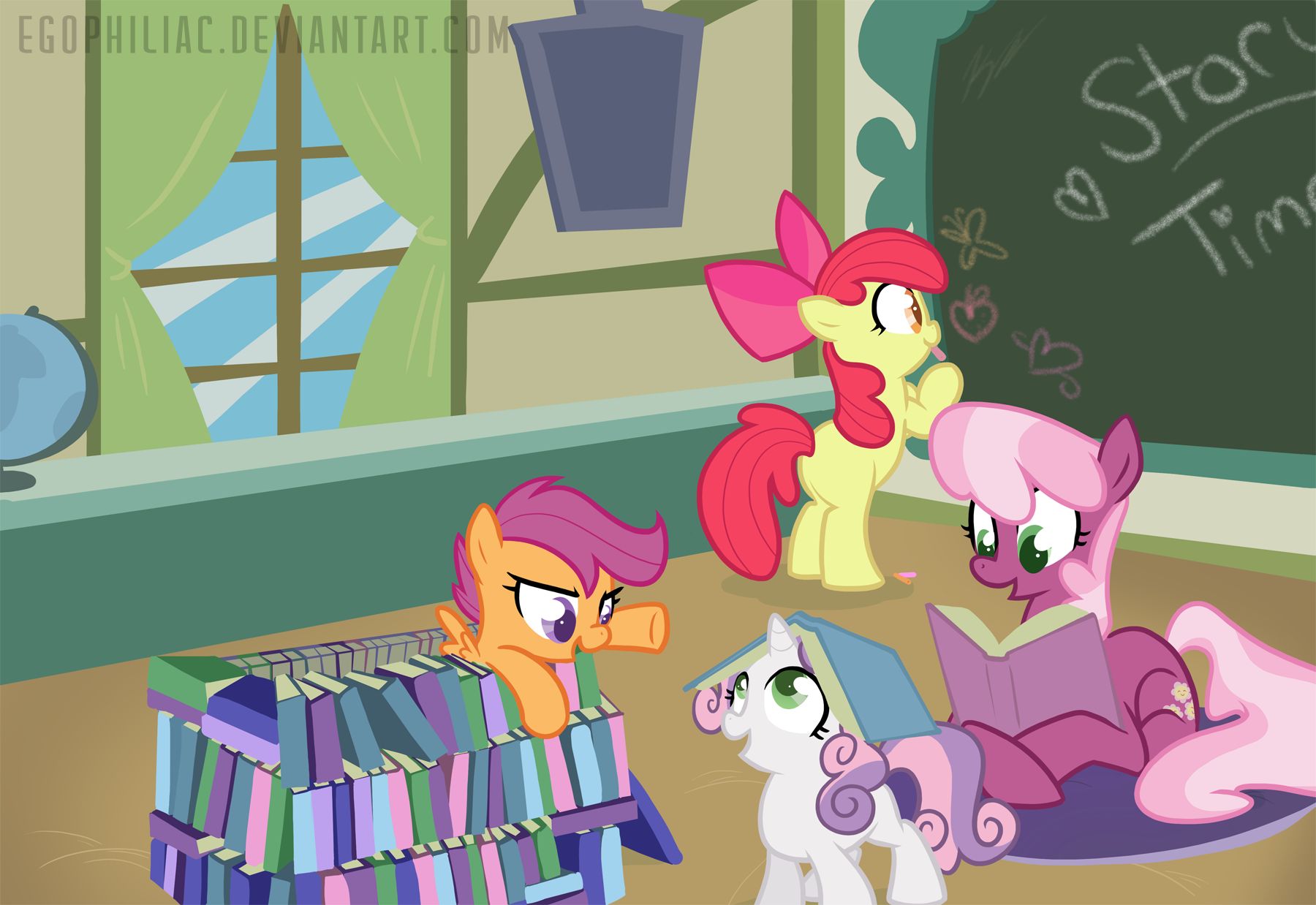 tv show, my little pony: friendship is magic, apple bloom, cheerilee (my little pony), my little pony, scootaloo (my little pony), sweetie belle, vector