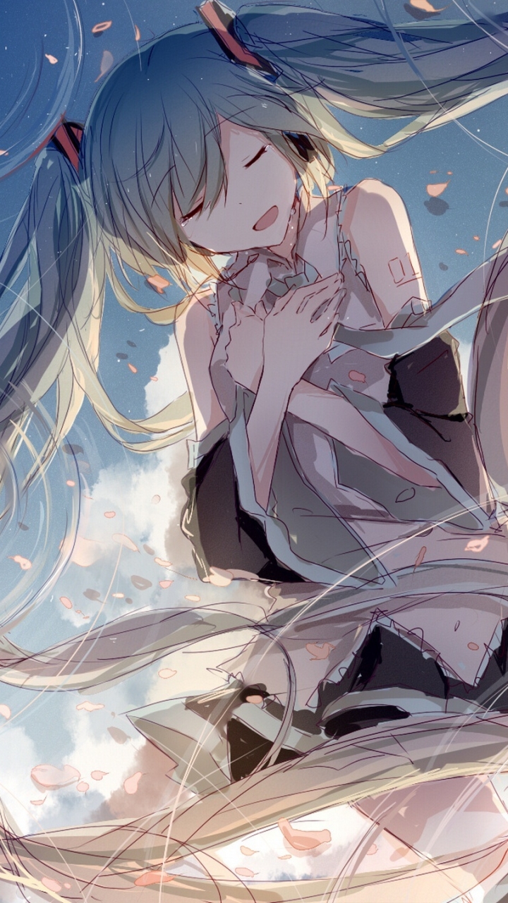 Handy-Wallpaper Musik, Vocaloid, Hatsune Miku, Animes kostenlos herunterladen.