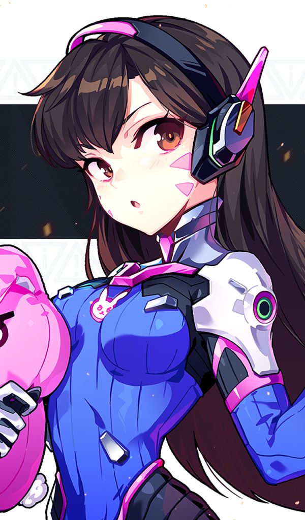 Скачать картинку Overwatch, Видеоигры, D Va (Наблюдение) в телефон бесплатно.