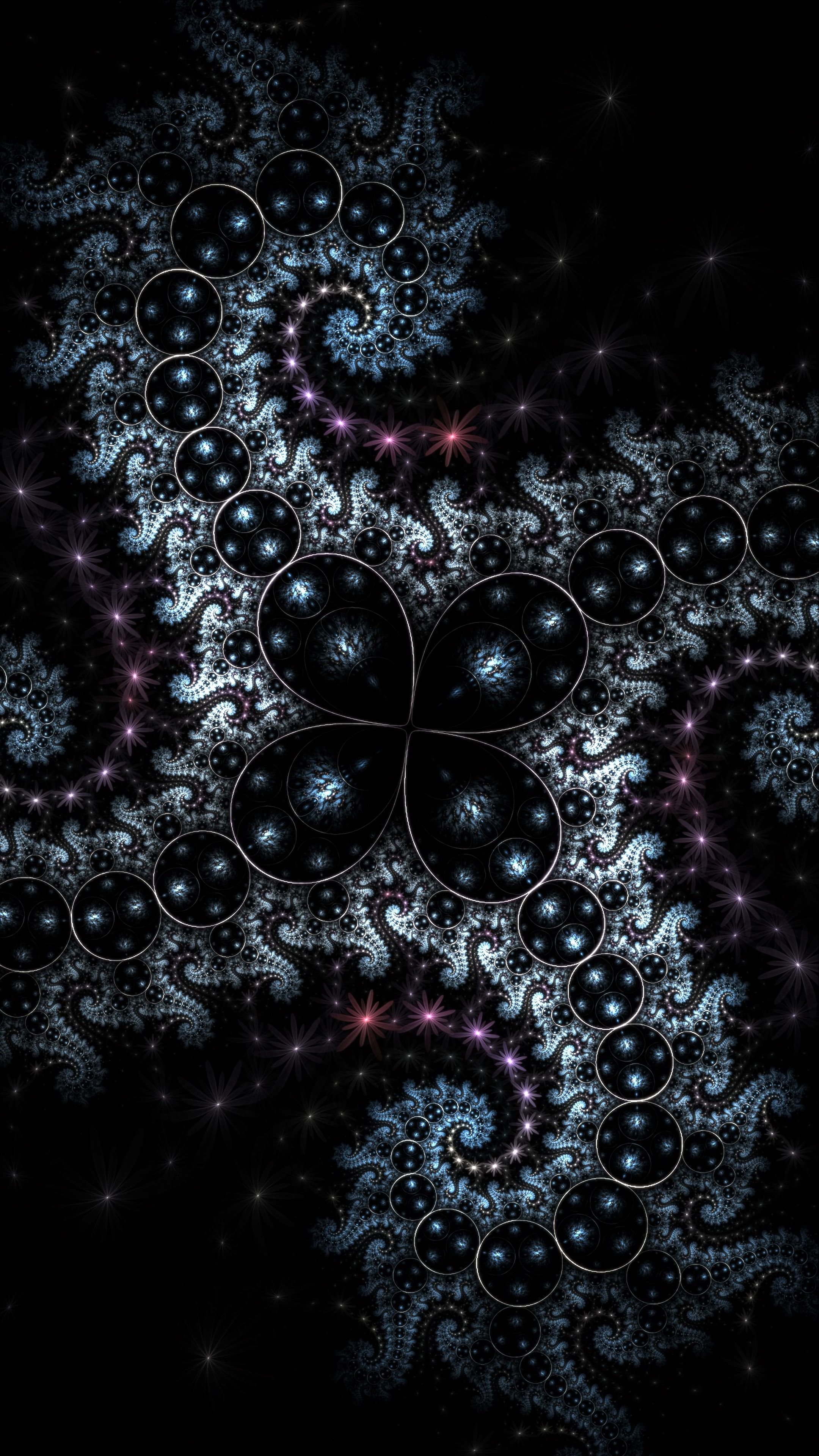 forms, form, abstract, dark, circles, fractal, spiral Full HD