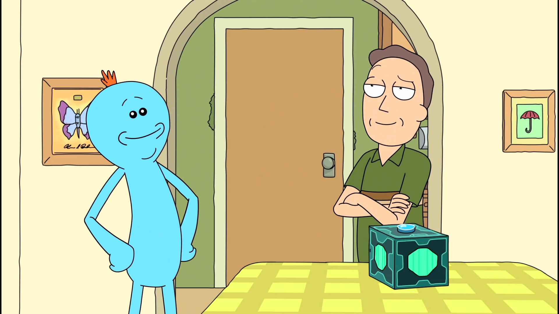 tv show, rick and morty, jerry smith, mr meeseeks (rick and morty)
