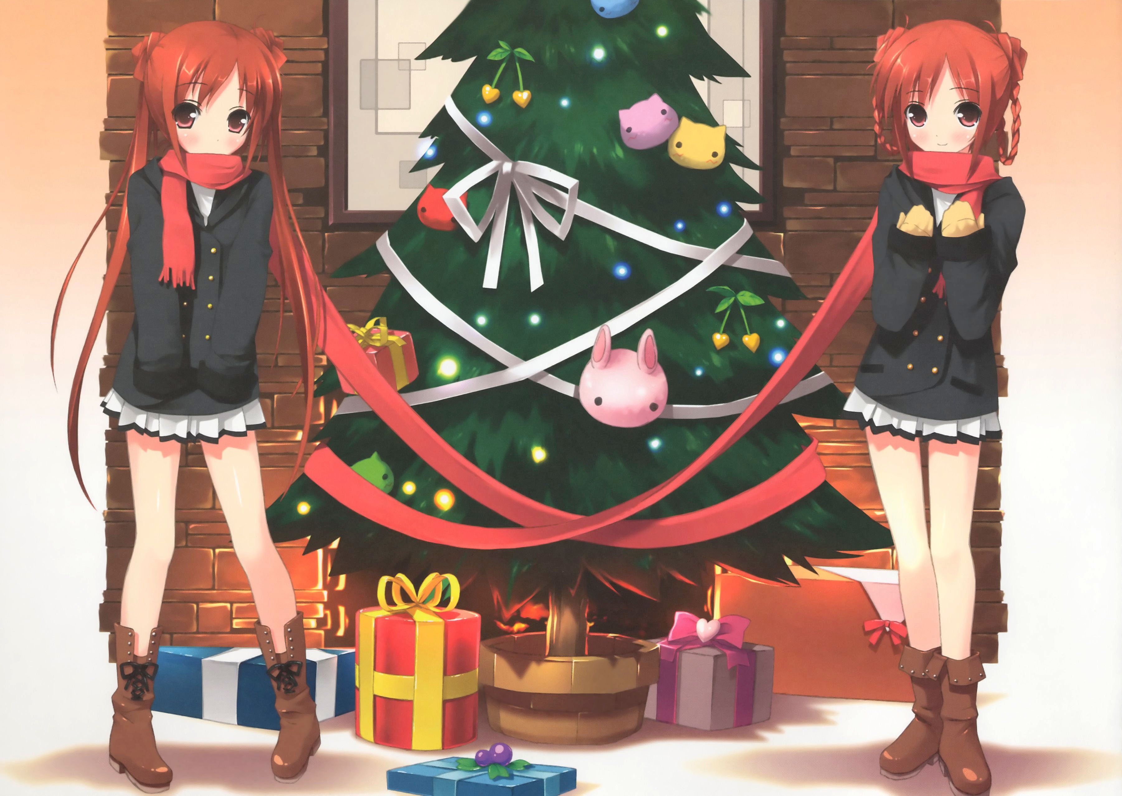 224918 Hintergrundbild herunterladen animes, weihnachten, 5 nenme no houkago - Bildschirmschoner und Bilder kostenlos