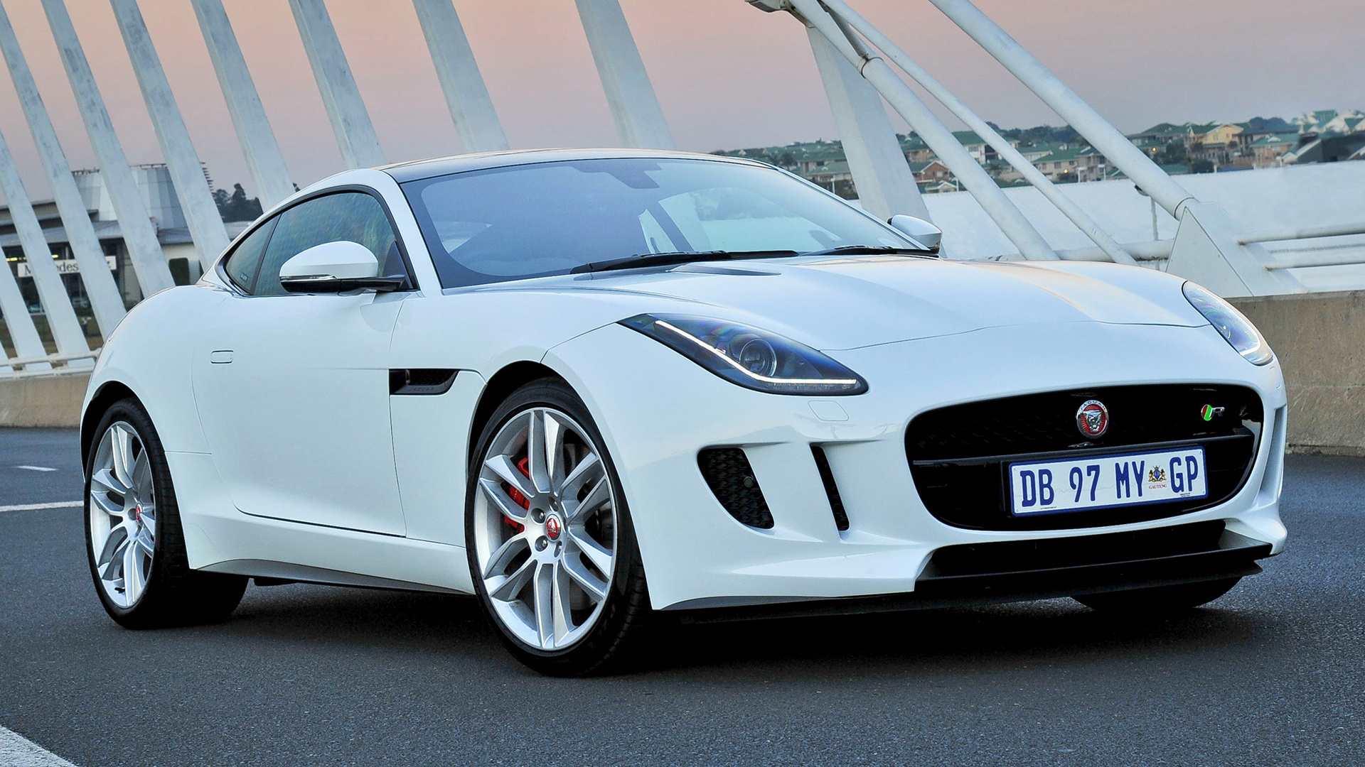 Download mobile wallpaper Jaguar, Car, Vehicles, Grand Tourer, Coupé, White Car, Jaguar F Type R Coupe for free.