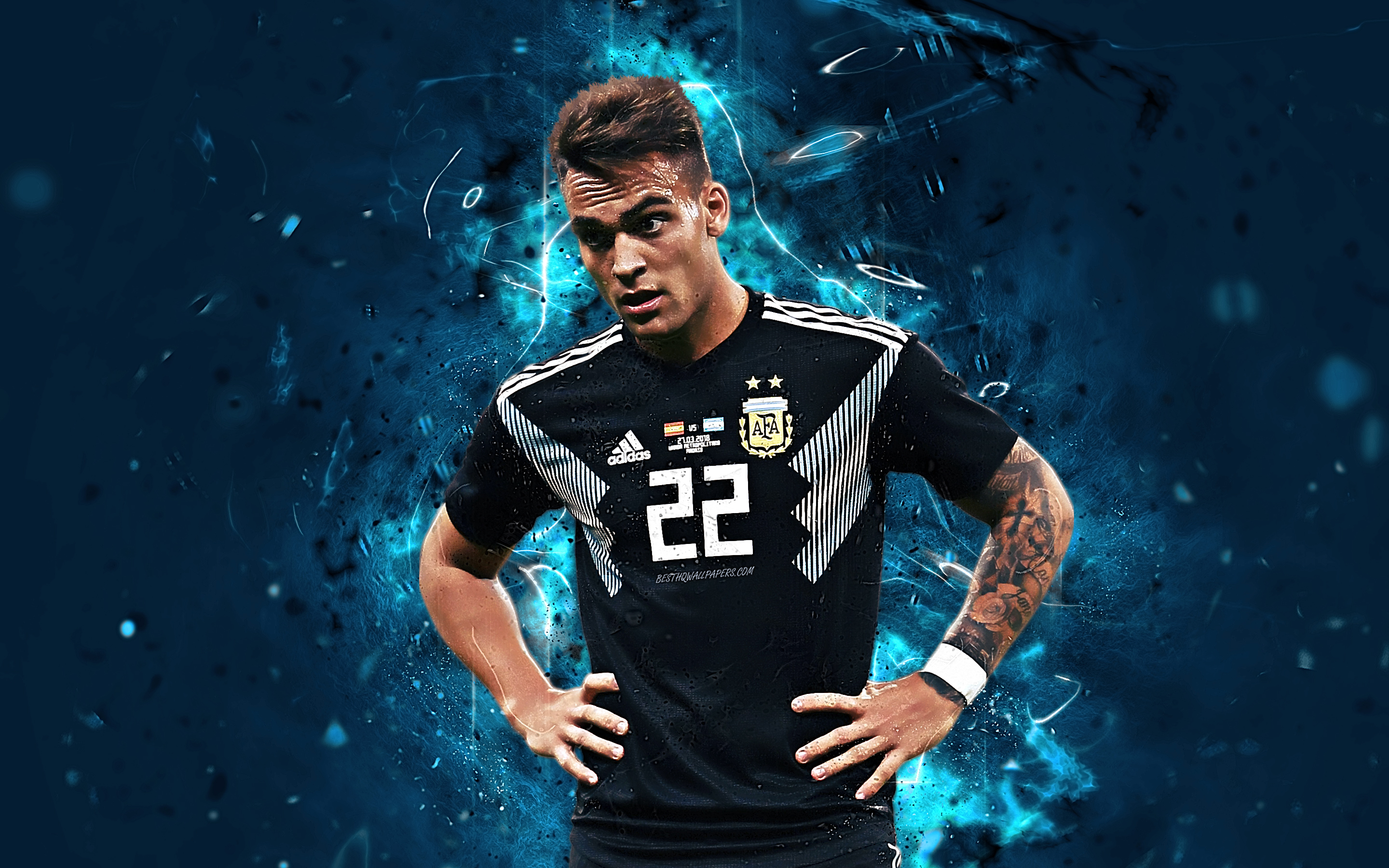 Laden Sie das Sport, Fußball, Fußballer, Argentinisch, Lautaro Martinez-Bild kostenlos auf Ihren PC-Desktop herunter