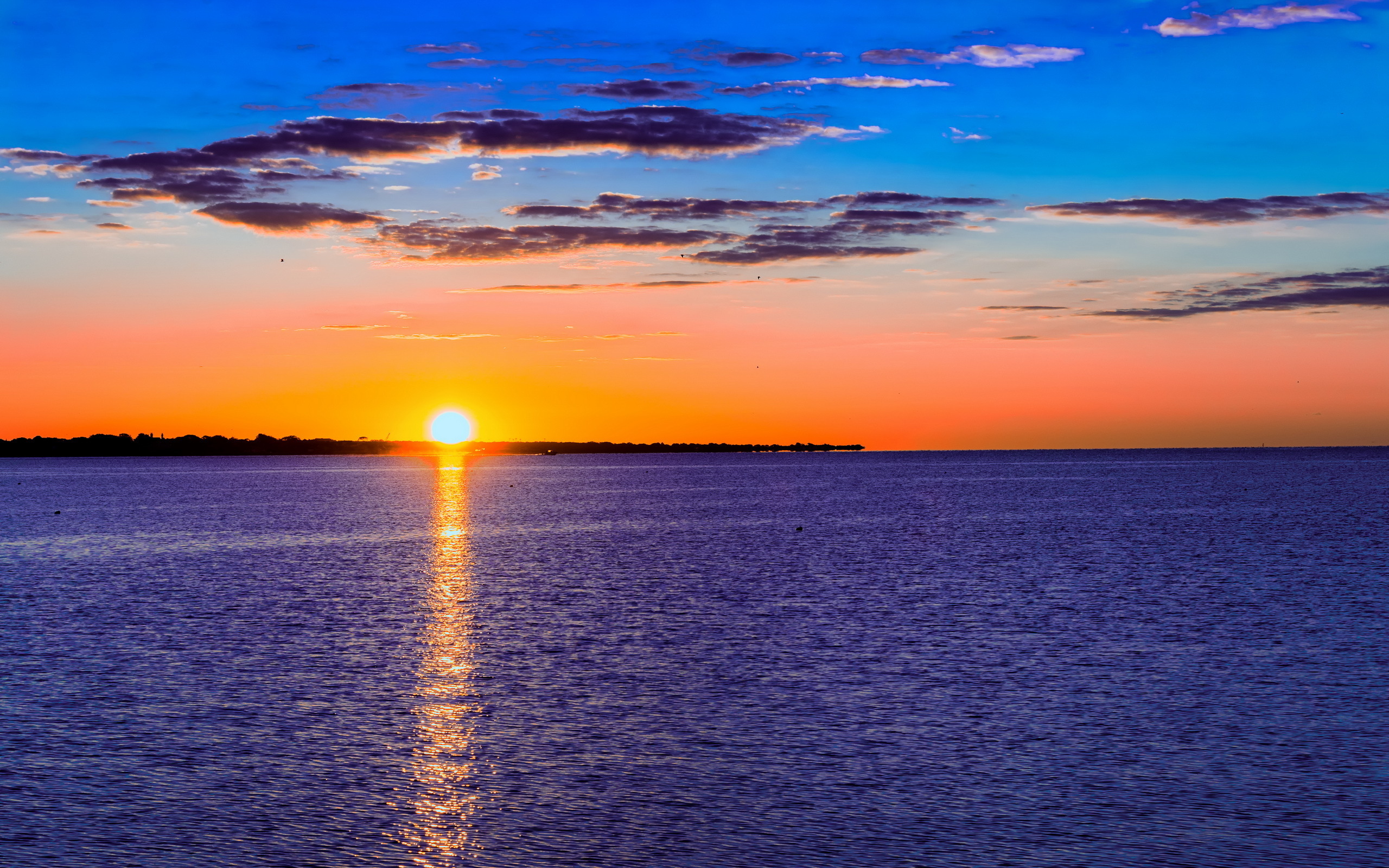 Закат Солнца На Море Фото