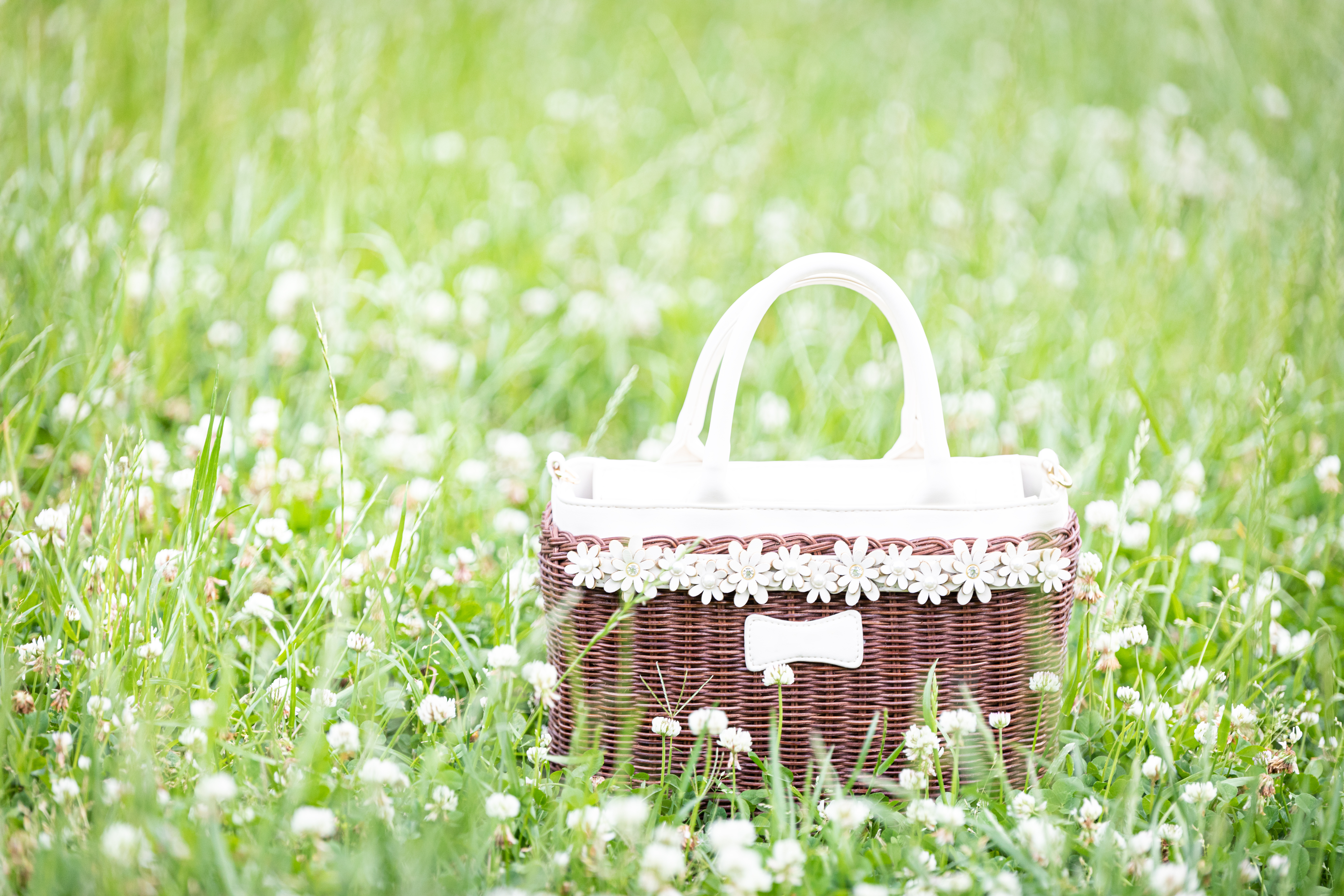 android flowers, grass, miscellanea, miscellaneous, field, basket, polyana, glade