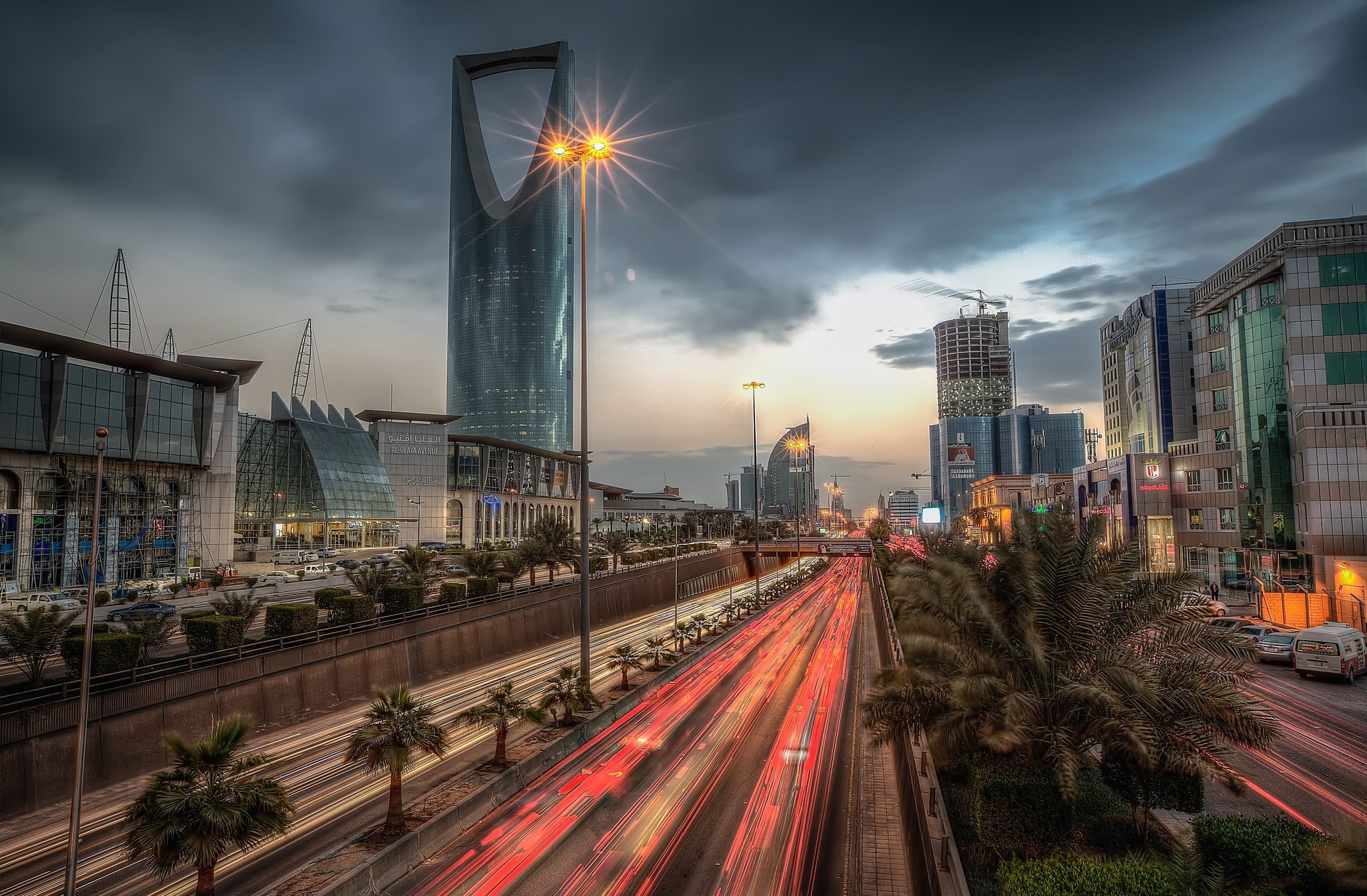 Download mobile wallpaper Cities, Man Made, Time Lapse, Riyadh for free.