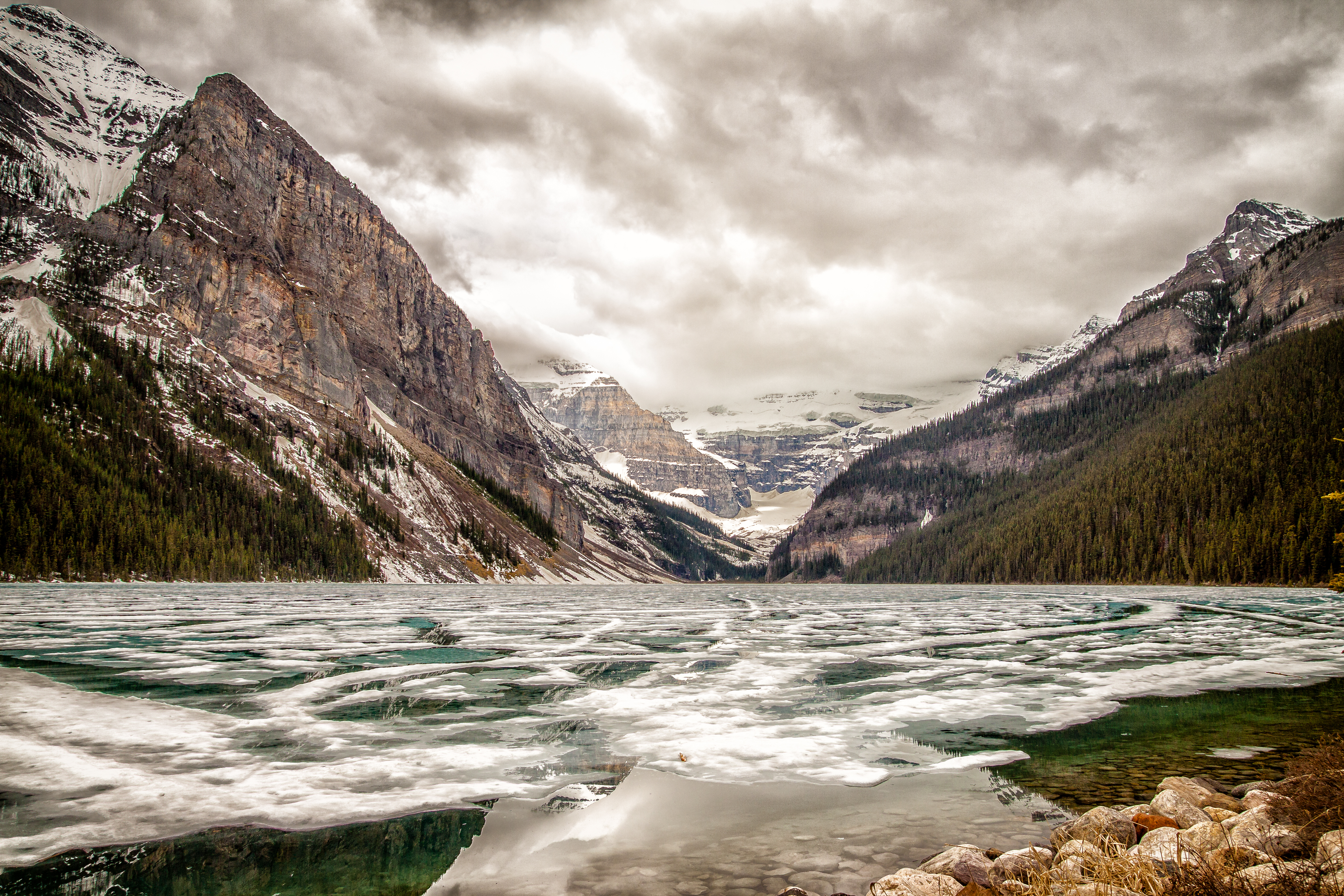 Descarga gratis la imagen Naturaleza, Montañas, Lago, Valle, Hielo, Paisaje en el escritorio de tu PC
