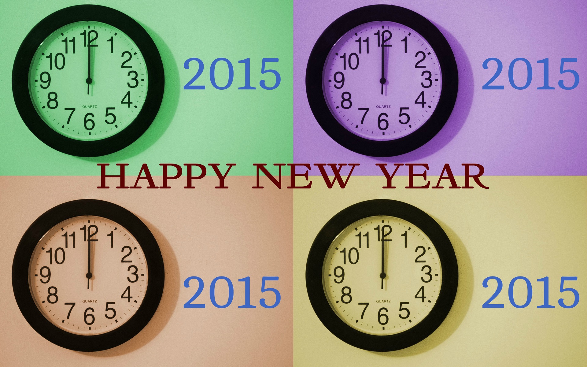 holiday, new year 2015, celebration, clock, new year, number, party, pop art