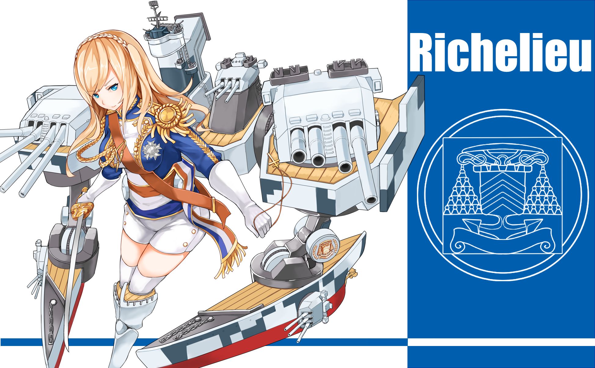 Télécharger des fonds d'écran Richelieu (Warship Girls) HD